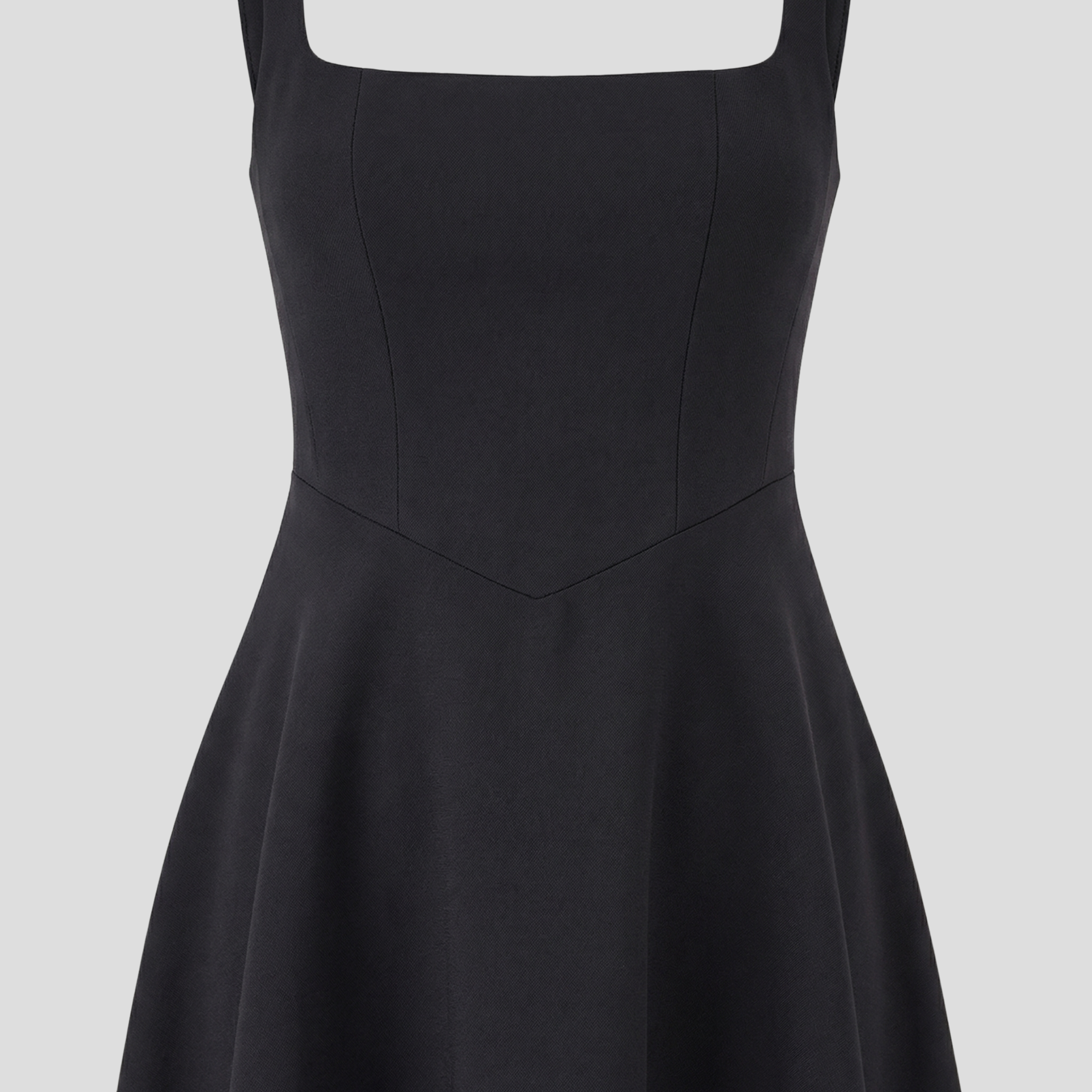 Women Midi Dress | Square Neckline Detail & A-Line Silhouette for Formal Wear