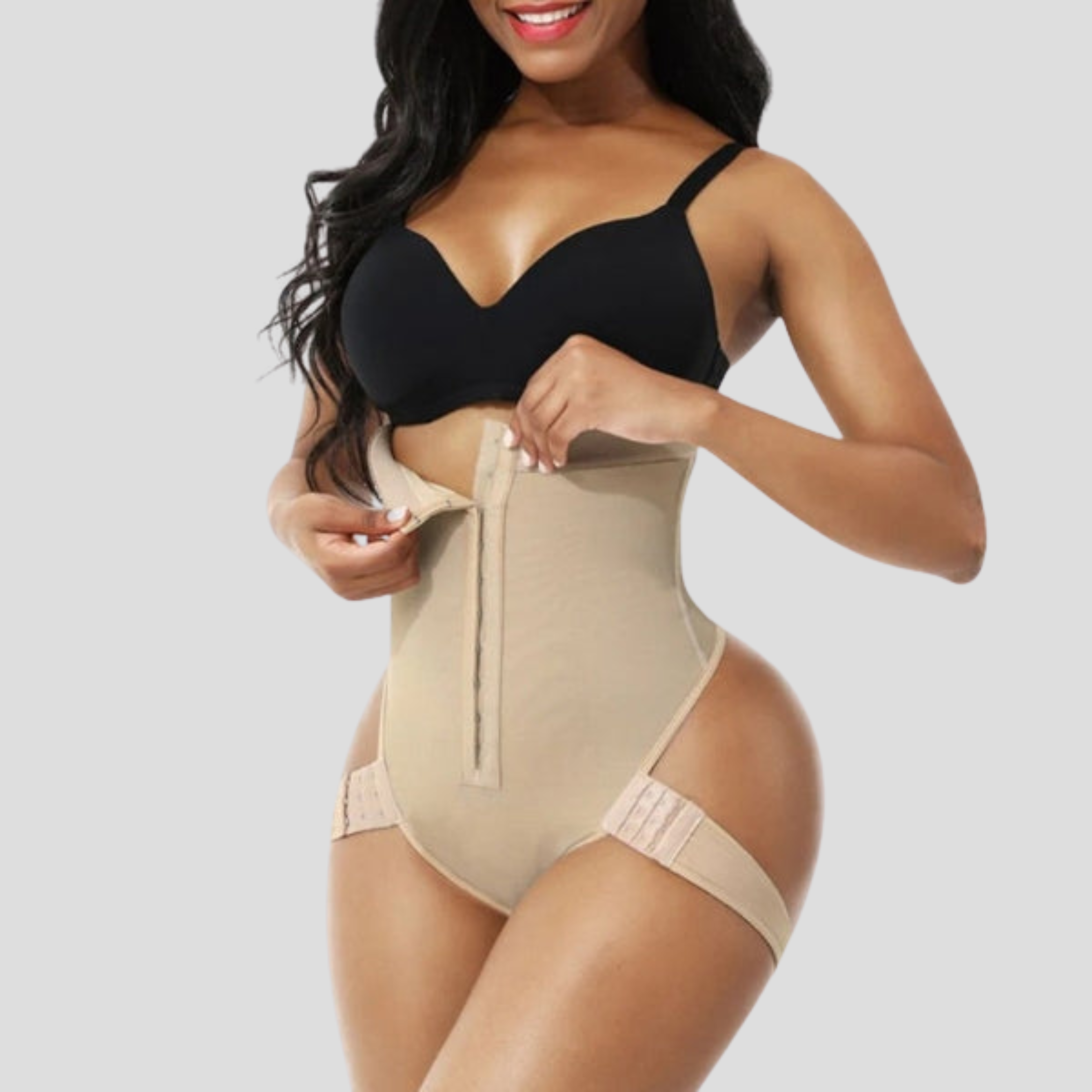 Women Shaping Brief | Hook-Front Closure & High-Waist Structured Silhouette for Layering