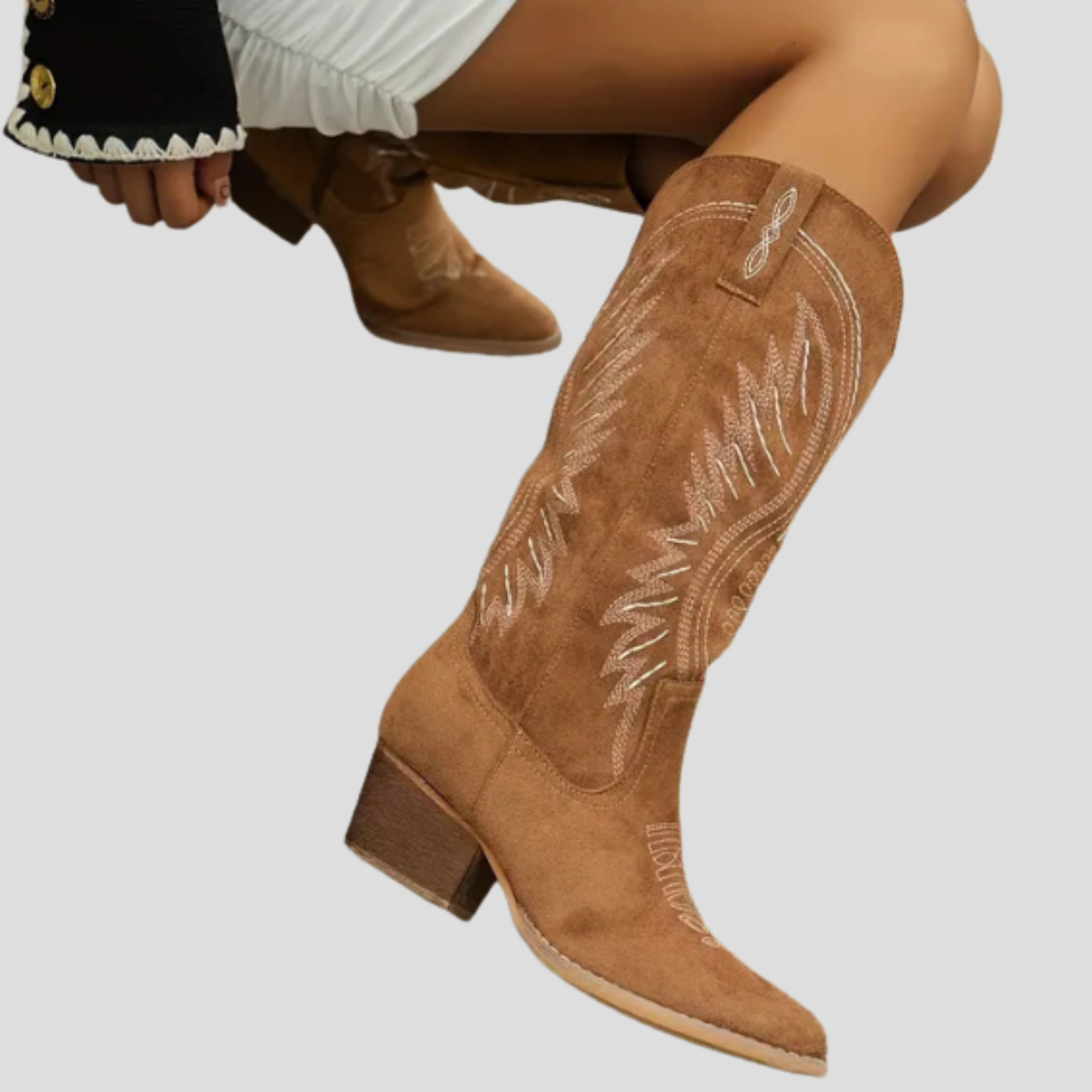 Women Boots | Western Profile & Embroidered Detail with Pointed Toe Design for Daily Wear