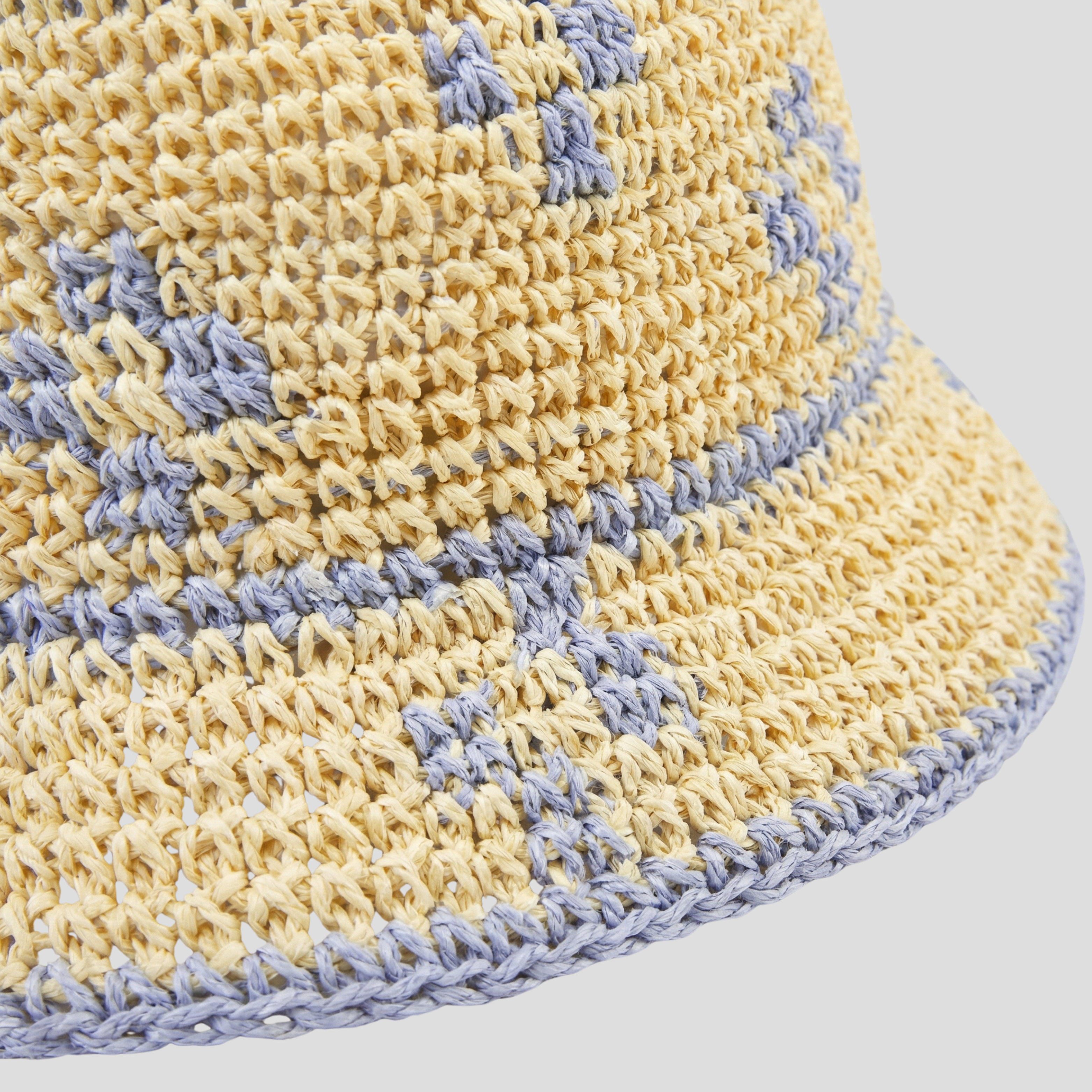 Women Bucket Hat | Two-Tone Woven Pattern & Structured Brim Silhouette for Summer Wear