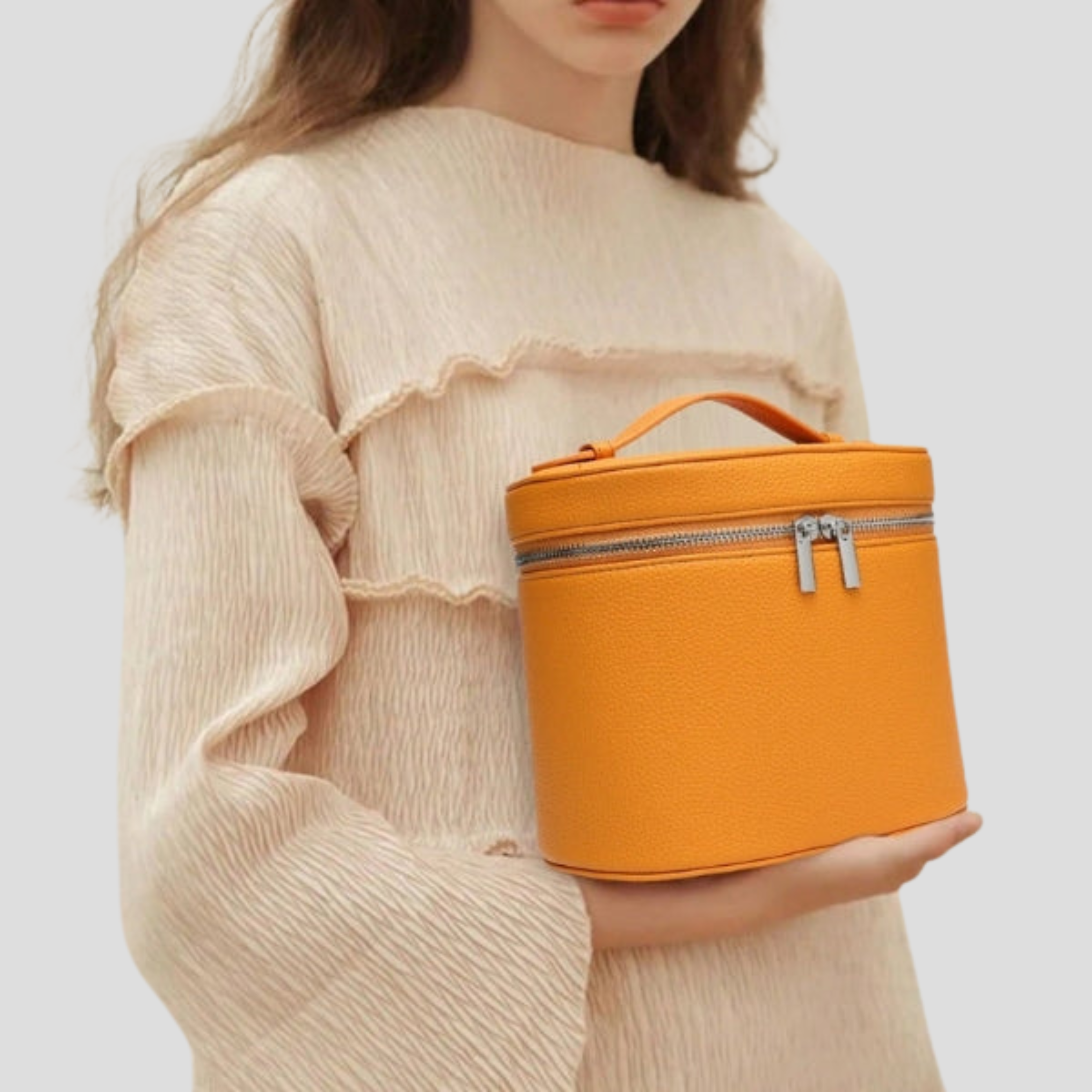 Women Vanity Case | Box Shape & Defined Zip Closure for Daily Use