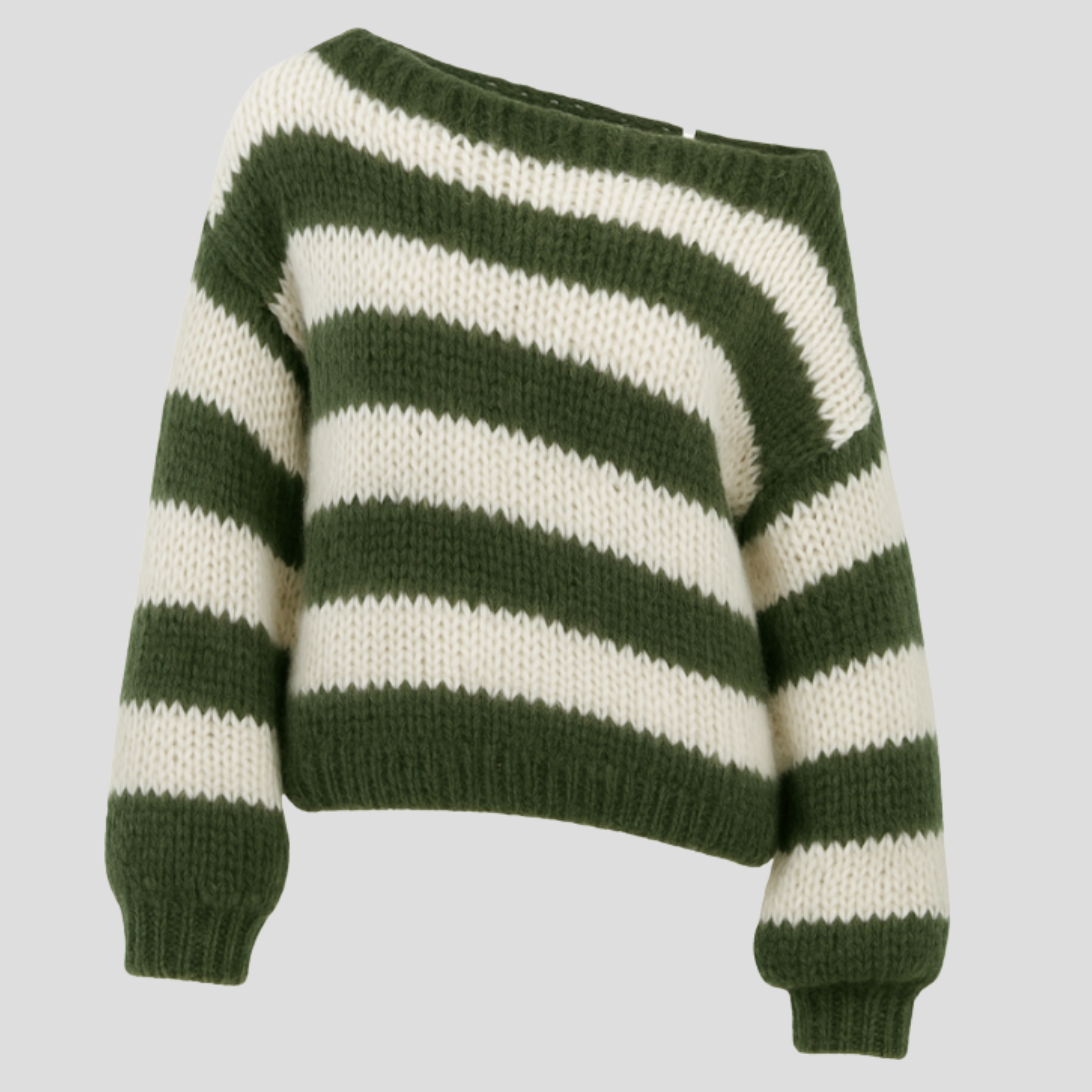 Women Sweater | Striped Surface Design & Straight Silhouette for Daily Wear