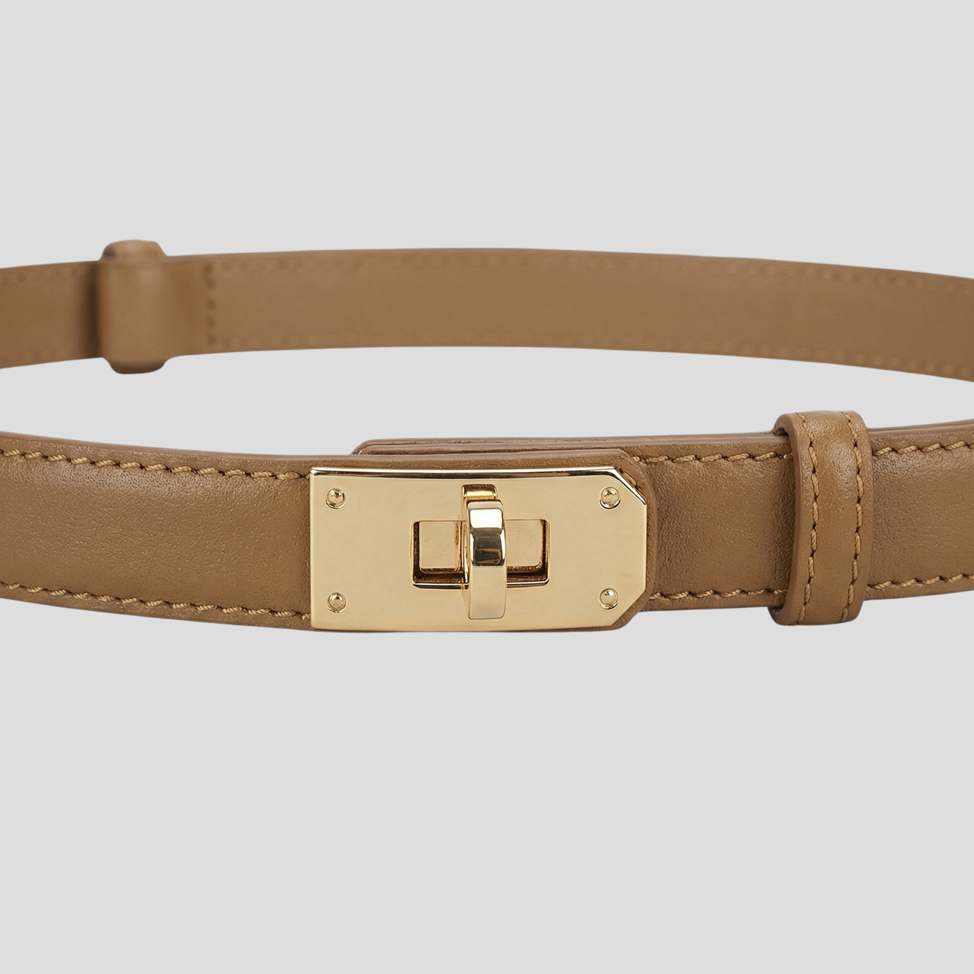 Women Belt | Slim Strap Profile & Turn-Lock Closure Detail for Daily Wear