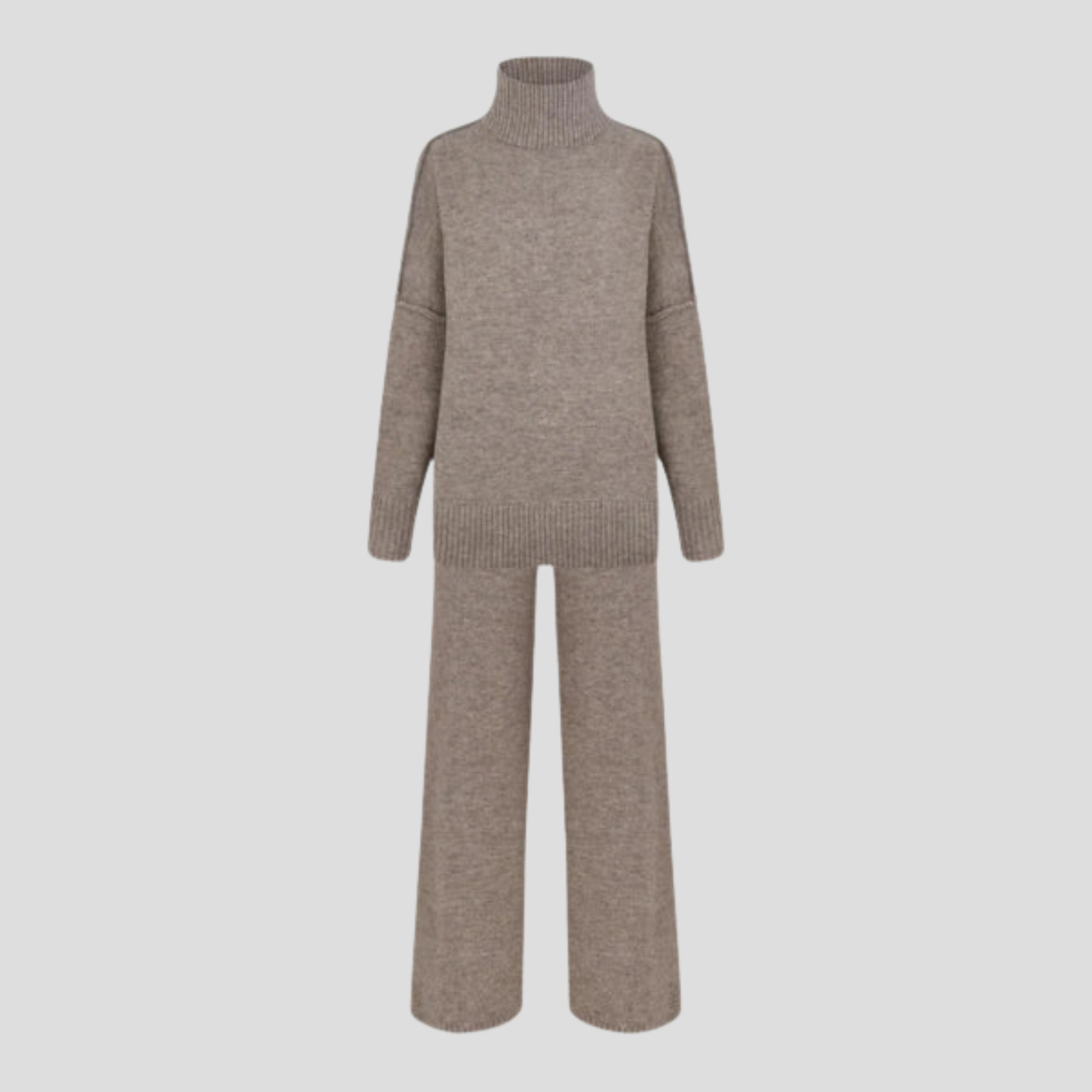Women Knitwear Set | Coordinated Upper Form & Relaxed Lower Alignment for Daily Wear