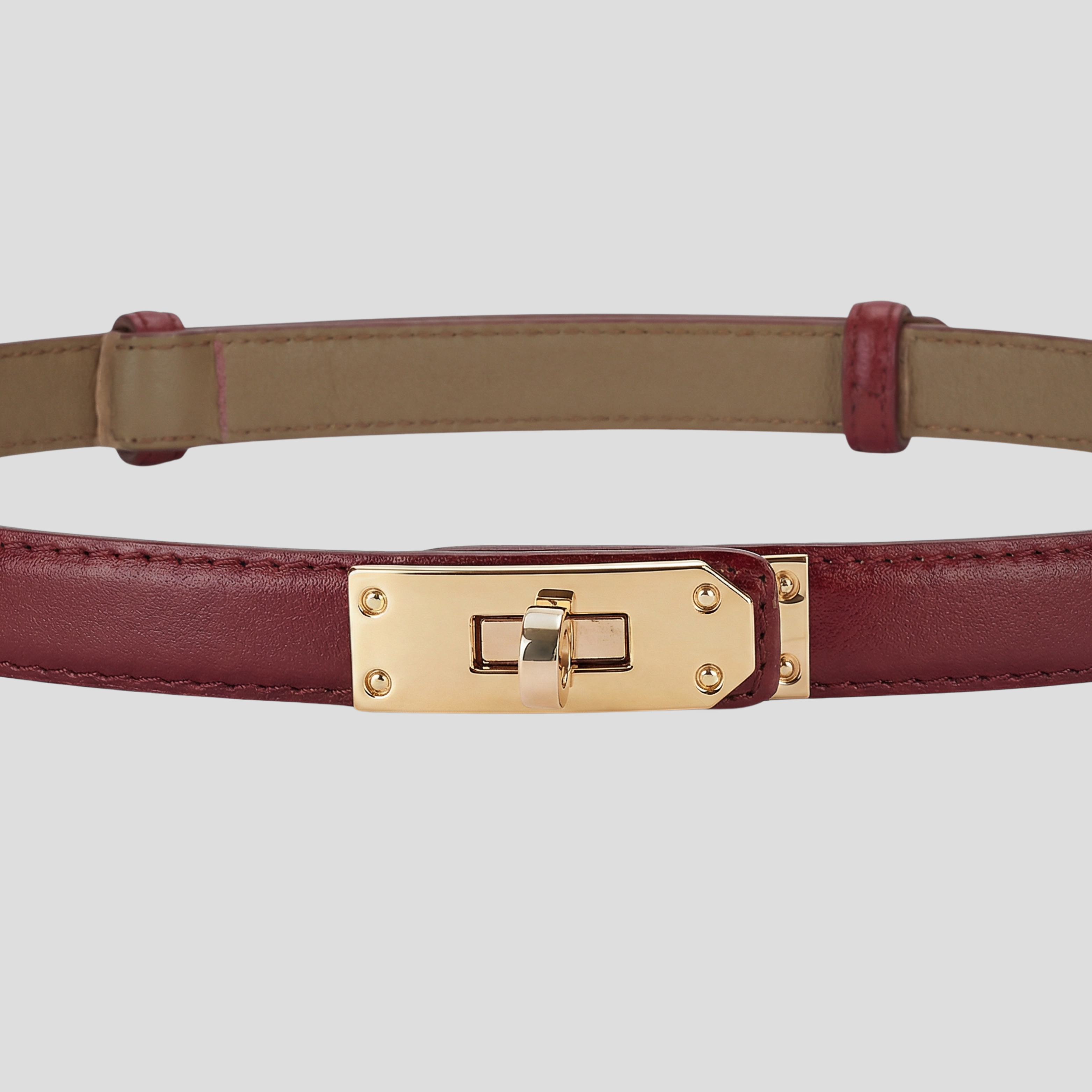 Women Belt | Slim Strap Profile & Turn-Lock Closure Detail for Daily Wear