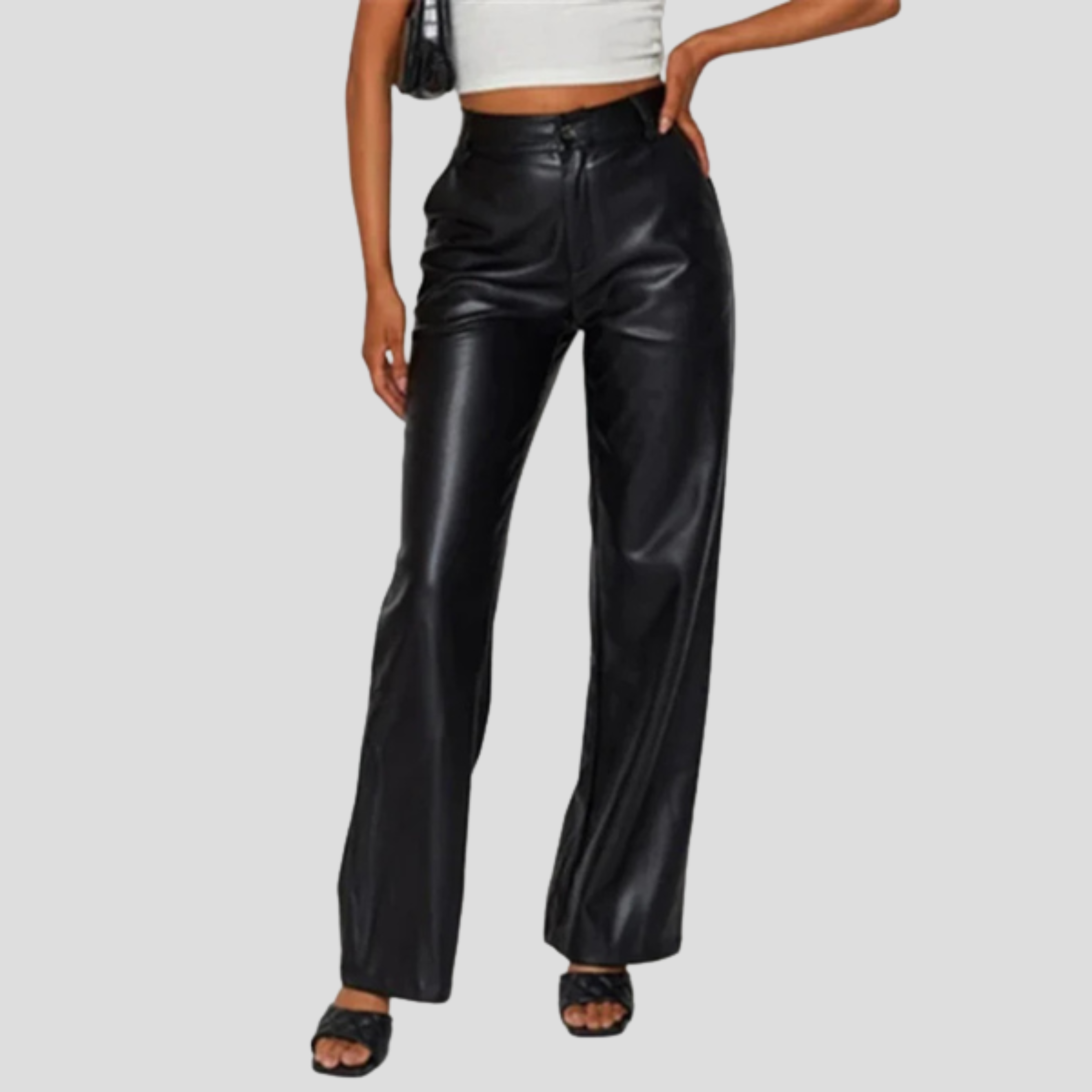 Women Straight-Leg Pants | Defined Waist Design & Smooth Silhouette for Formal Wear