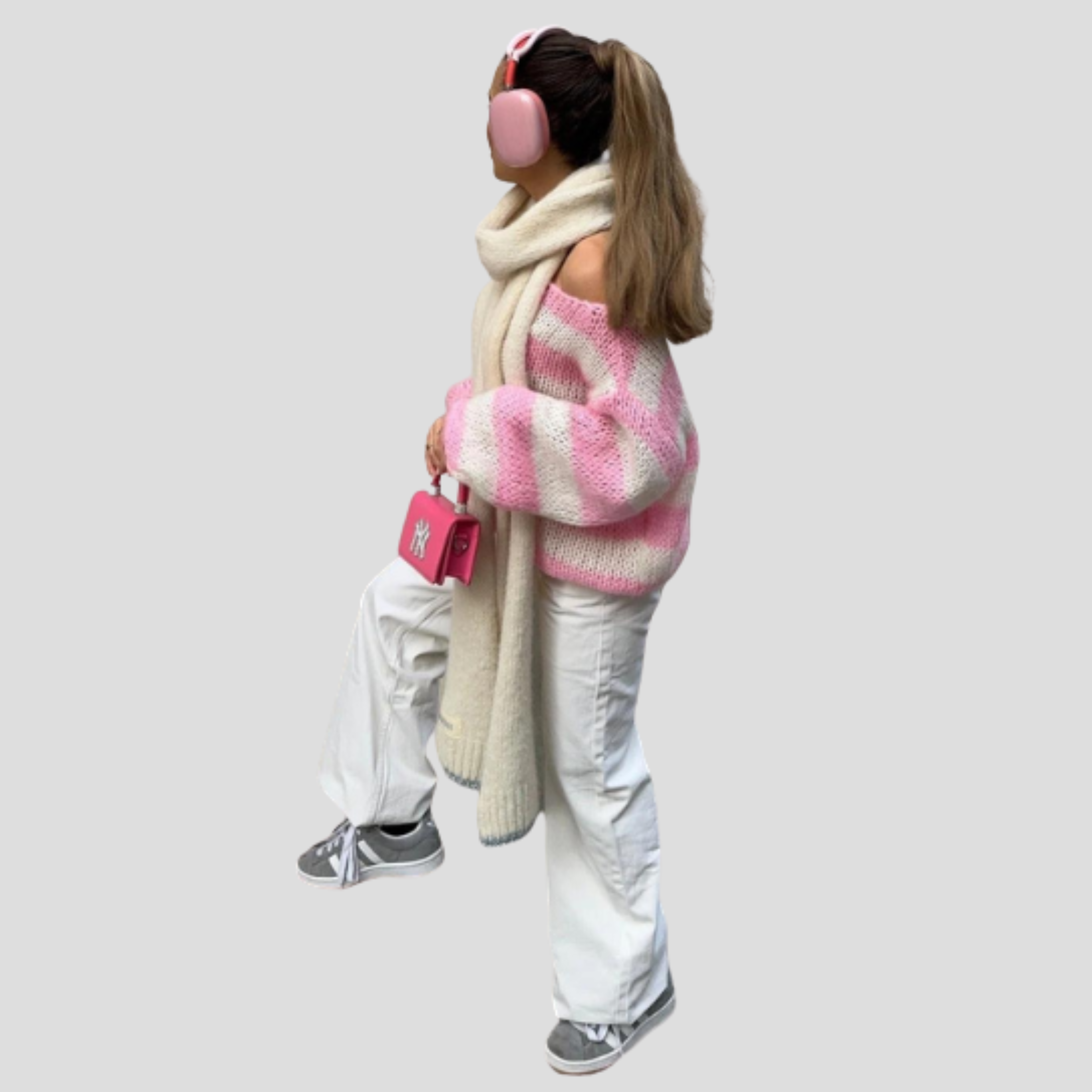 Women Sweater | Striped Surface Design & Straight Silhouette for Daily Wear