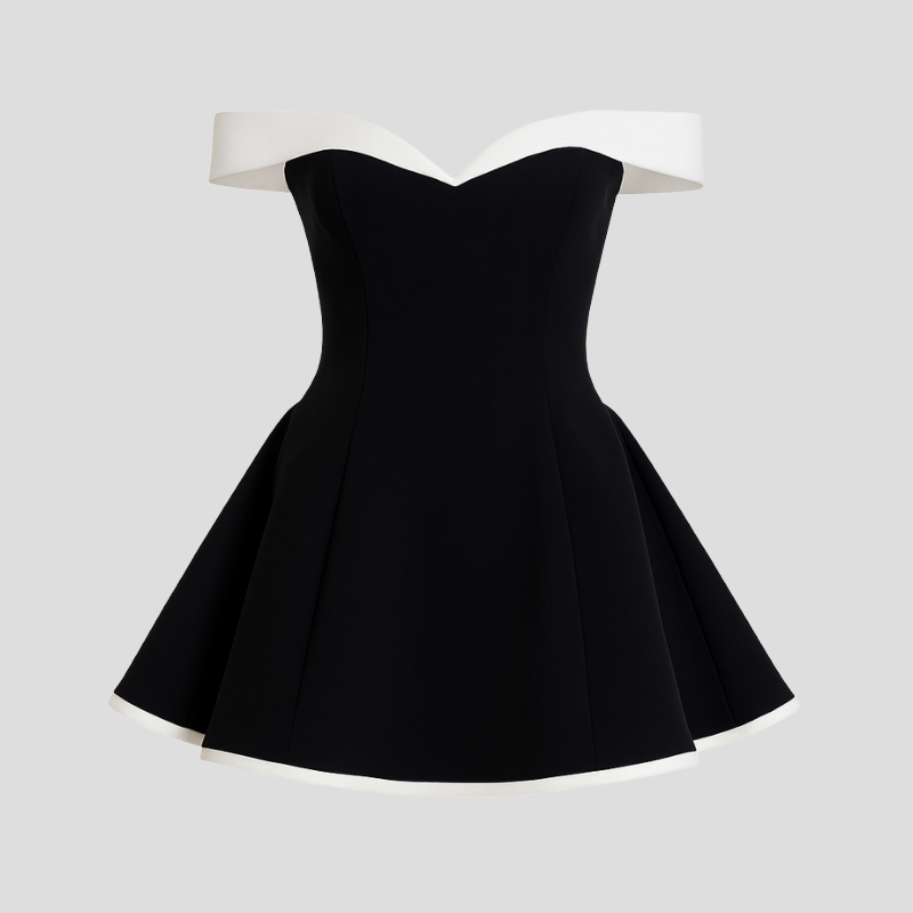 Women Mini Dress | Sweetheart Off-Shoulder Neckline & Flared Hem Silhouette for Evening Wear