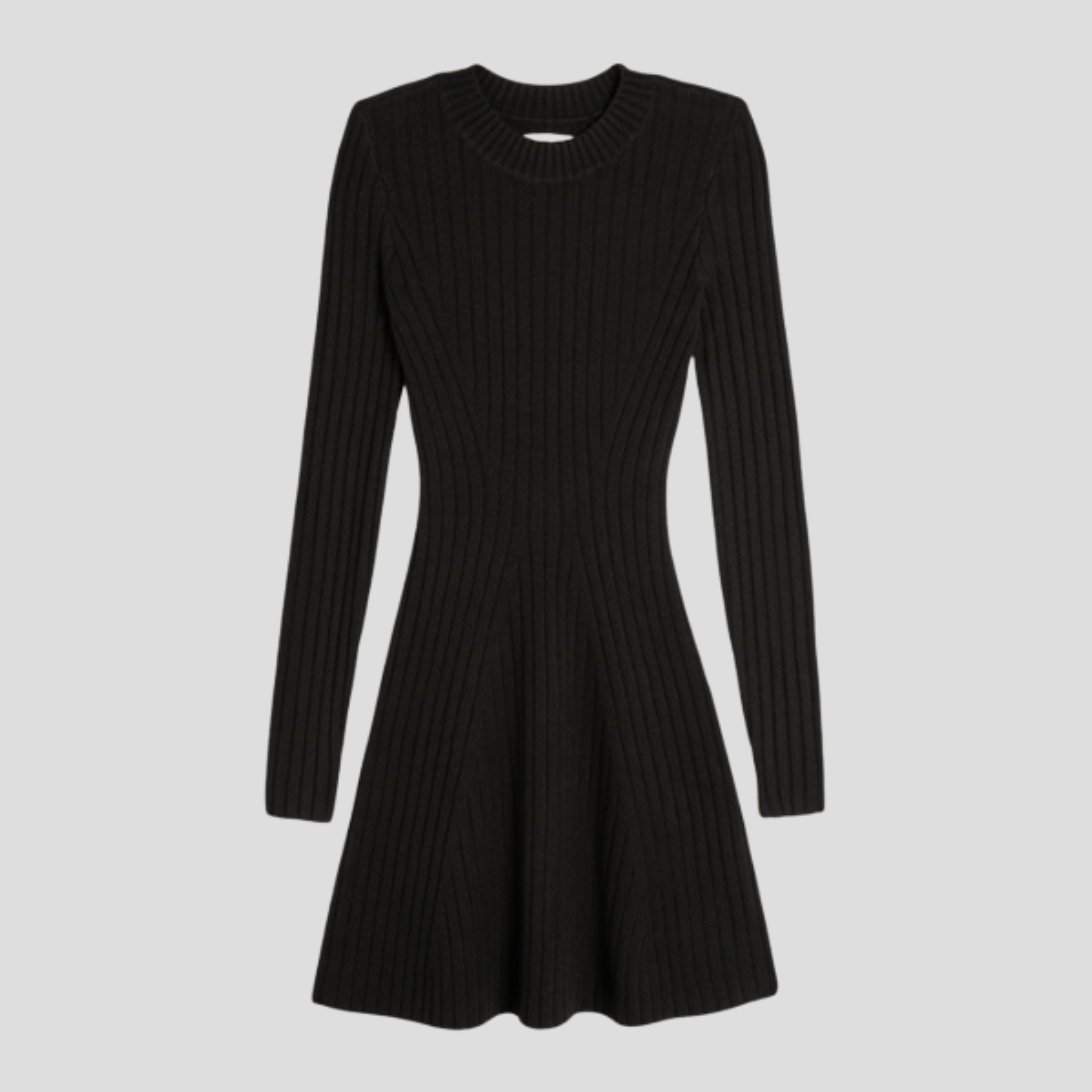 Women Mini Dress | Ribbed Texture Detail & Fit-and-Flare Silhouette for Daily Wear