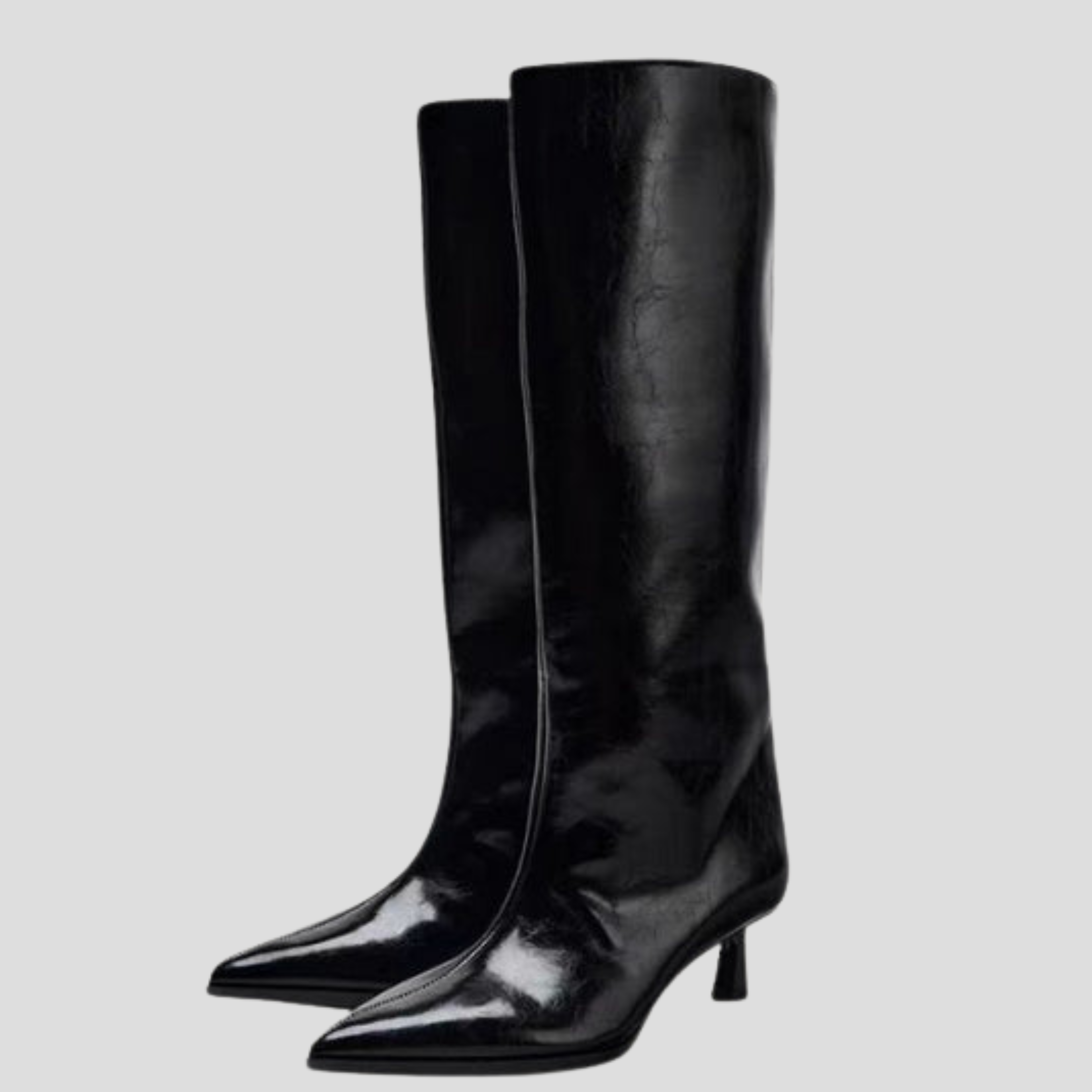 Women Boots | Knee-High Silhouette & Pointed Toe with Slim Heel Design for Daily Wear
