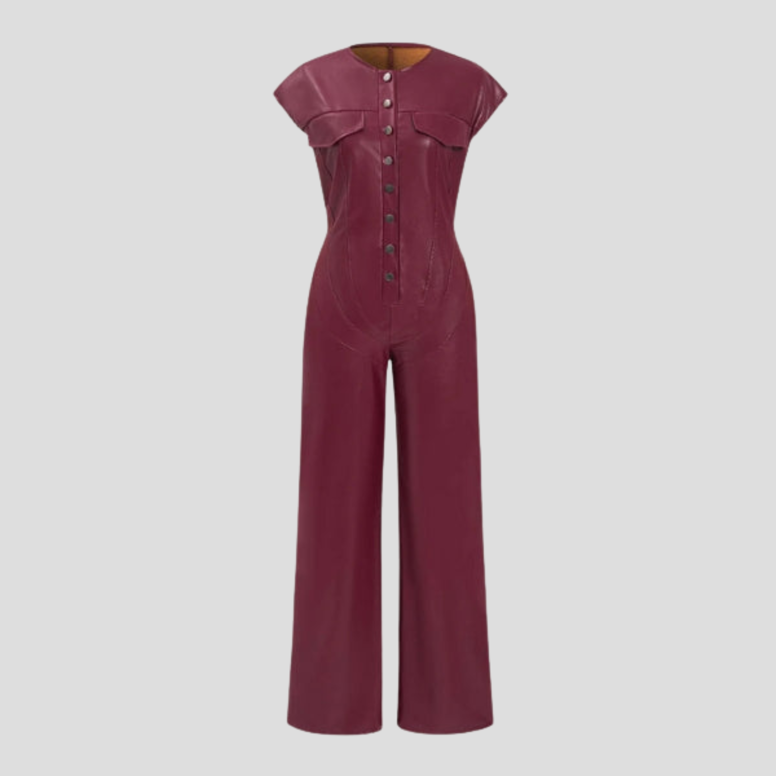Women Jumpsuit | Snap Front Design & Wide Leg Silhouette for Daily Wear