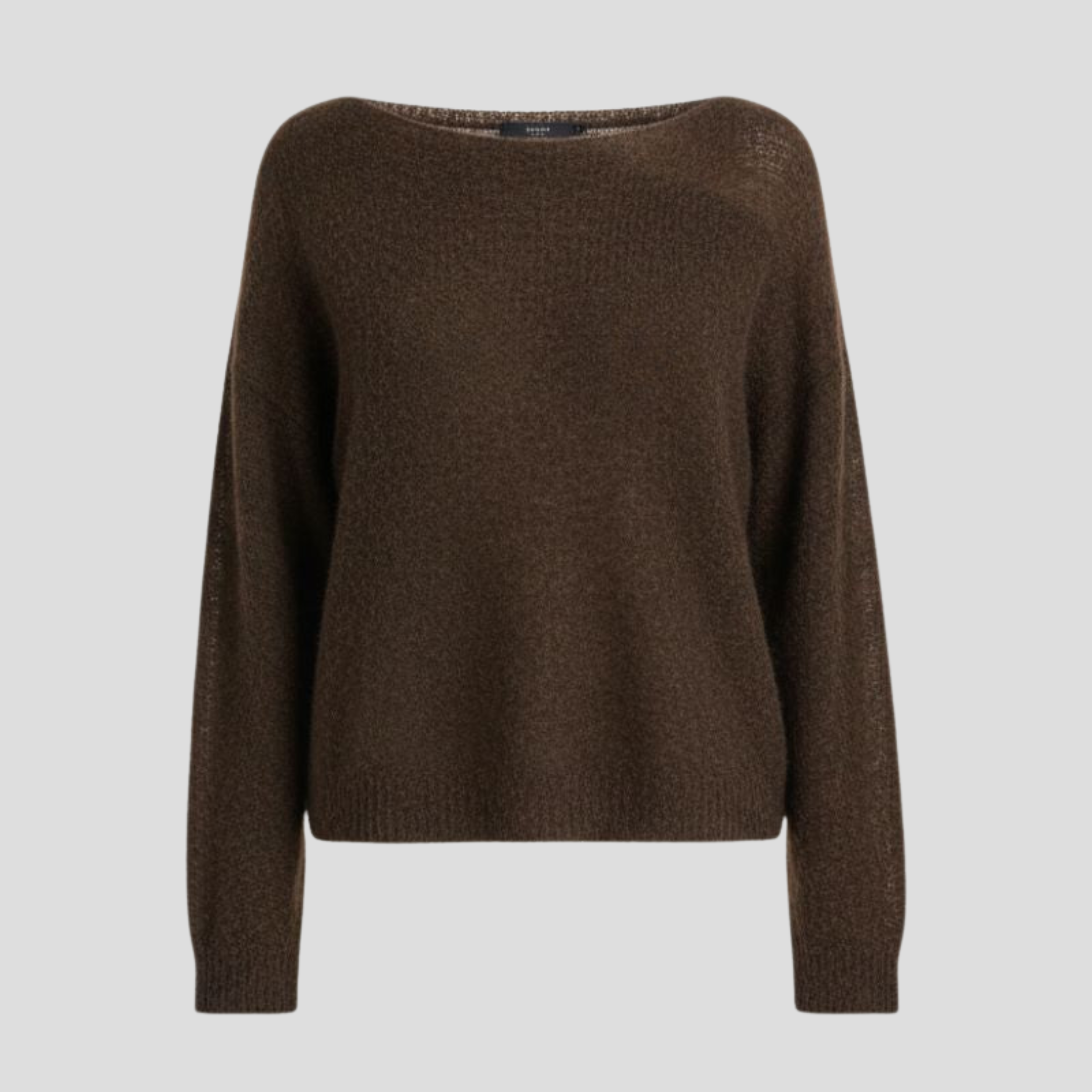 Women Sweater | Boat Neck Shape & Relaxed Draped Silhouette for Daily Wear