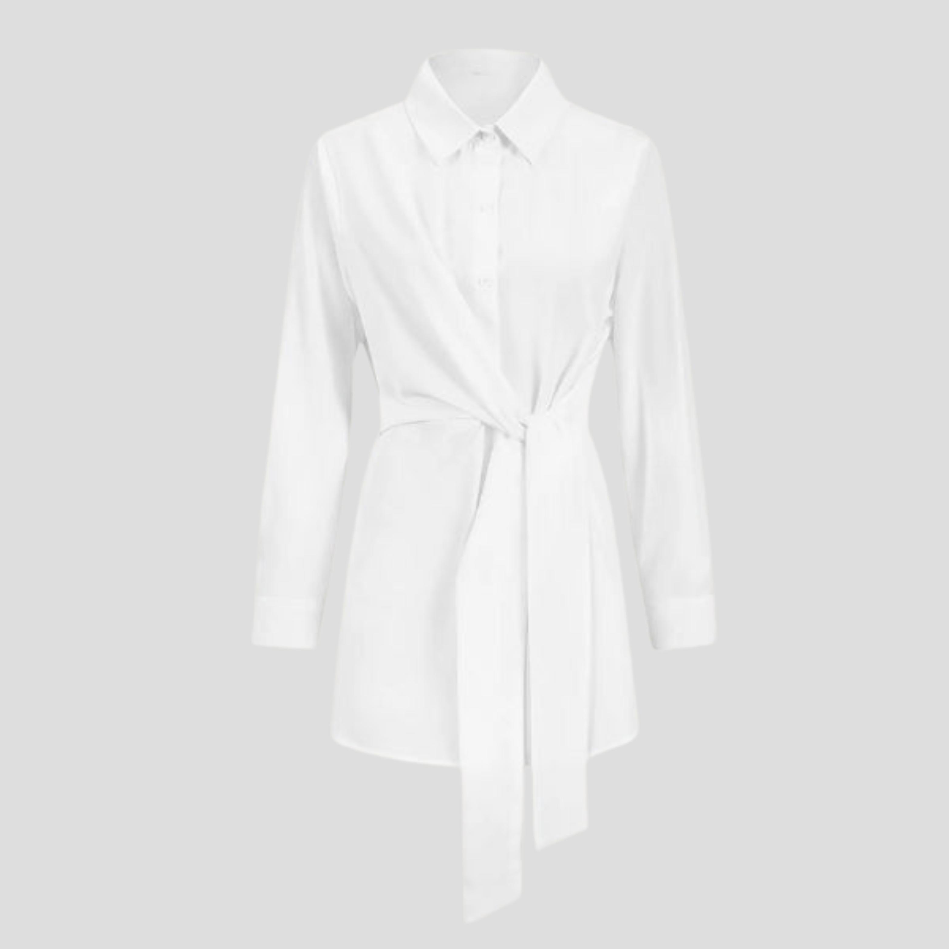 Women Shirt | Longline Silhouette & Waist Tie Wrap Design for Daily Wear