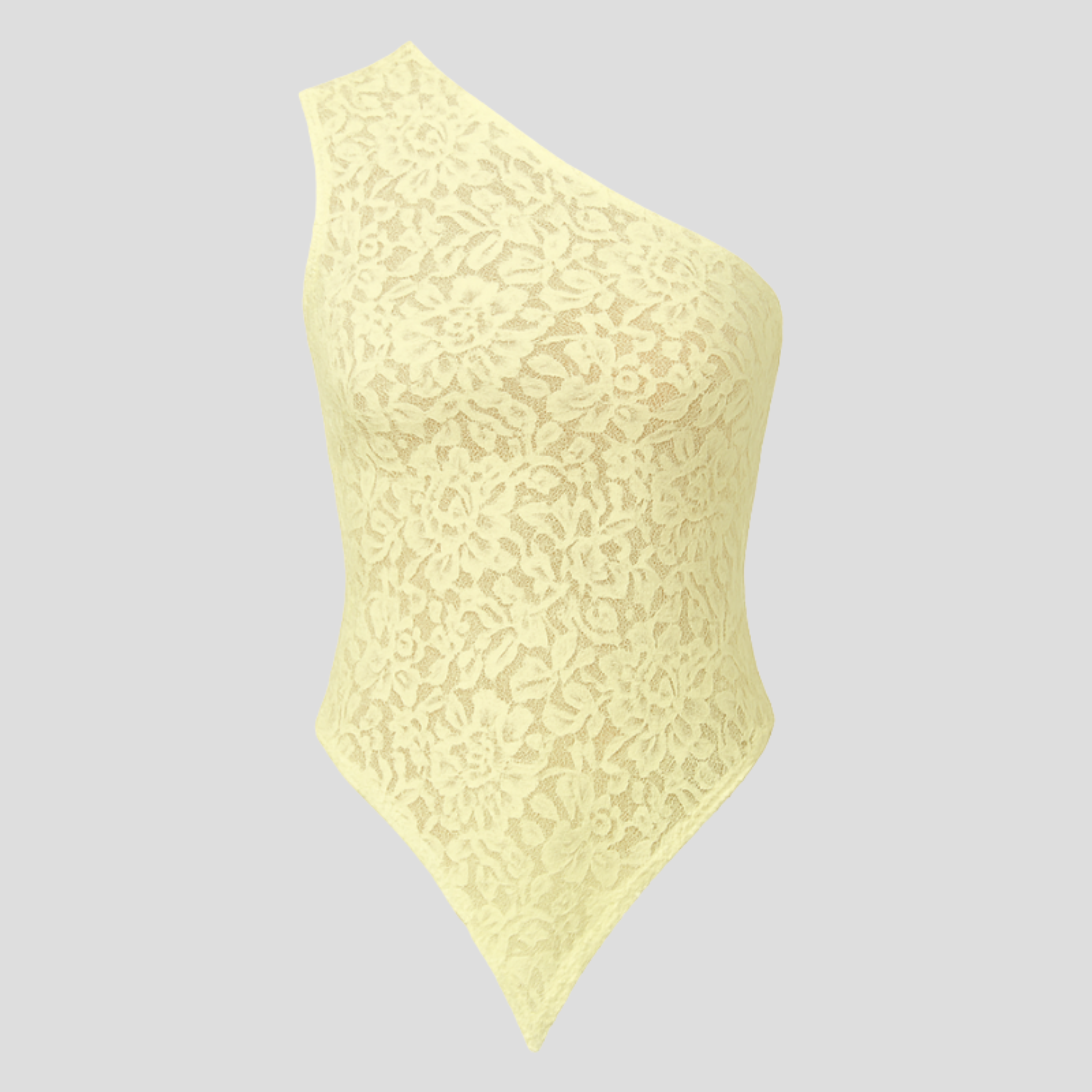 Women Lace Top | One-Shoulder Upper Form & Floral Pattern Definition for Occasion Wear