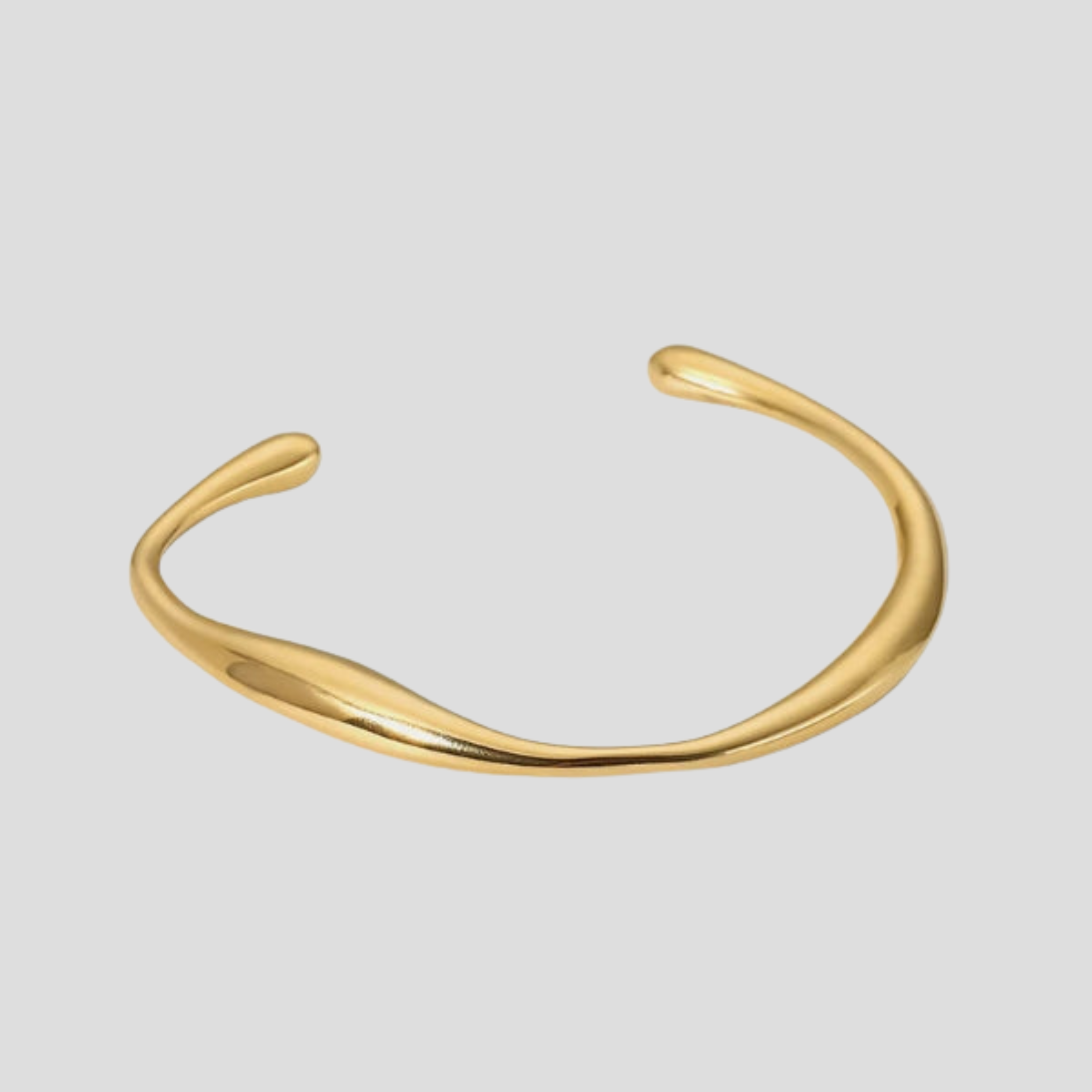 Women Cuff Bracelet | Open Sculpted Form & Asymmetrical Curve Design for Daily and Evening Styling