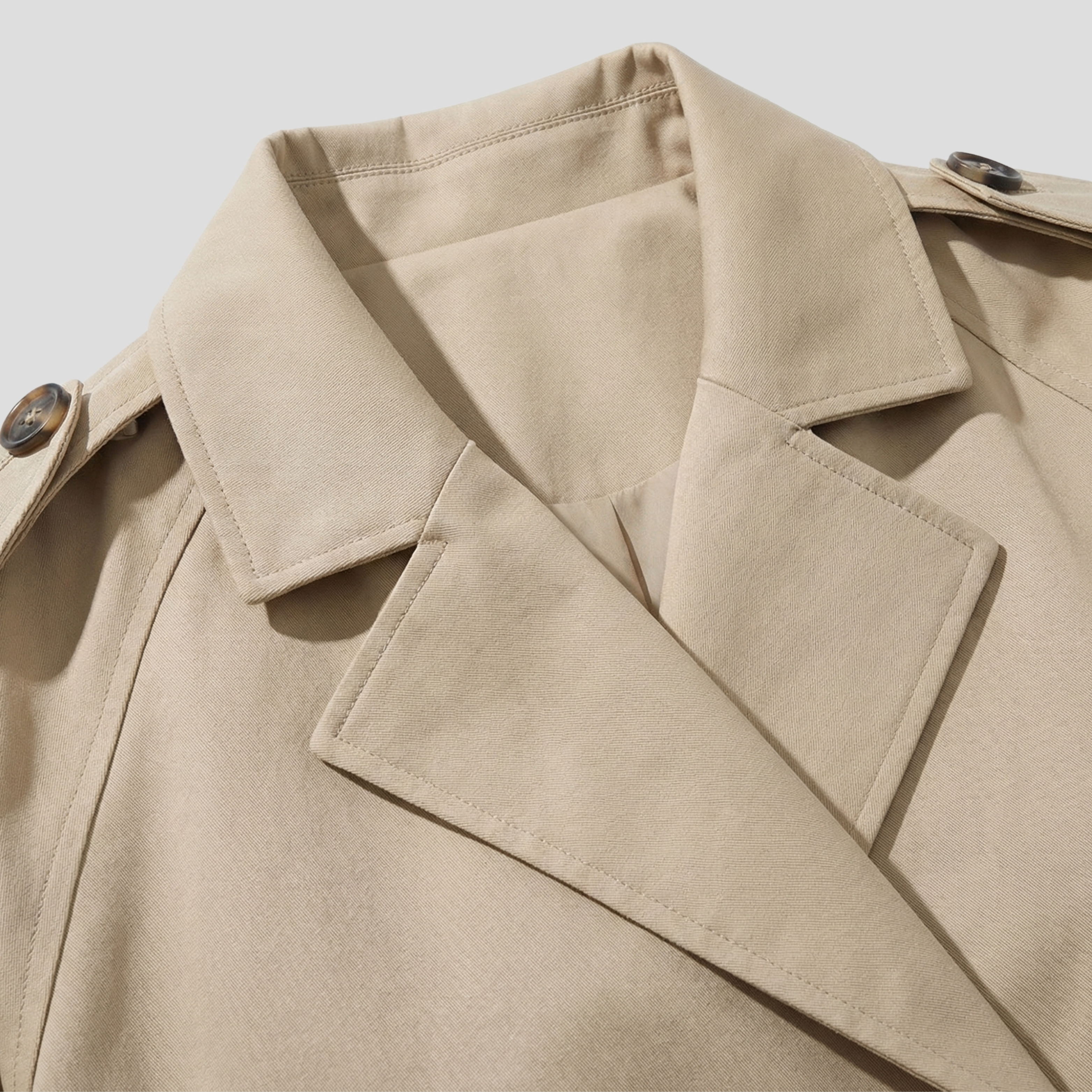 Women Jacket | Cropped Length & Belted Waist Structure for Daily Use