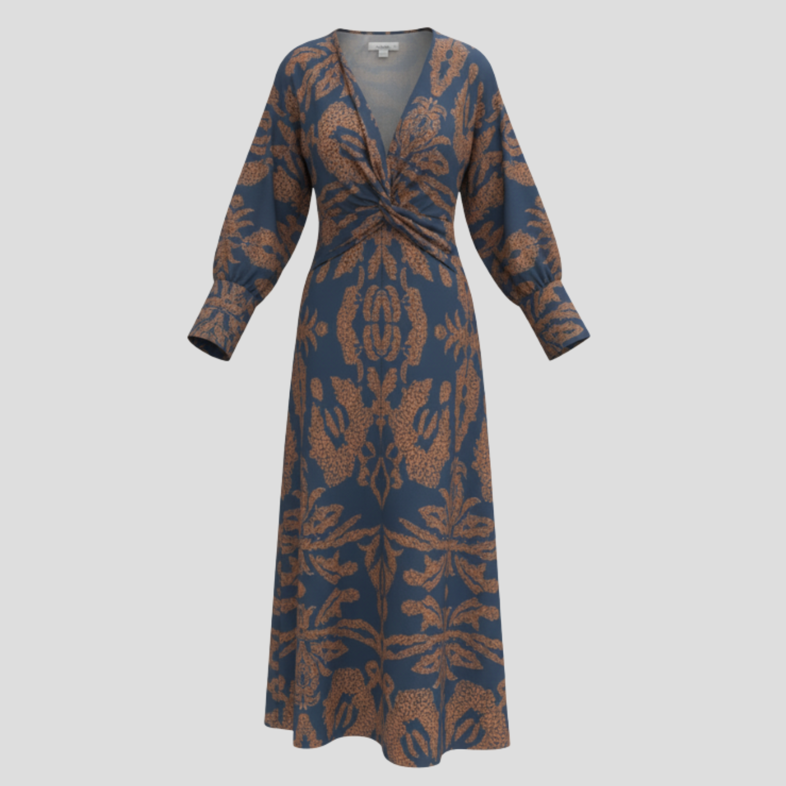 Women Midi Dress | Flowing Silhouette & Defined Waist Alignment for Daily Wear