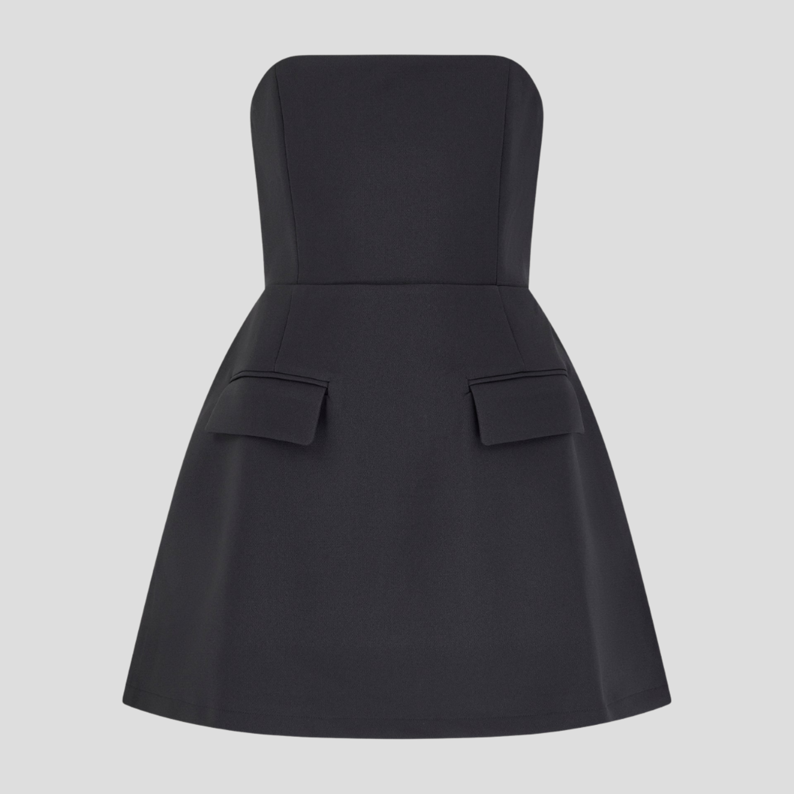 Women Mini Dress | Strapless Bodice Structure & Flared Skirt Silhouette for Evening Wear