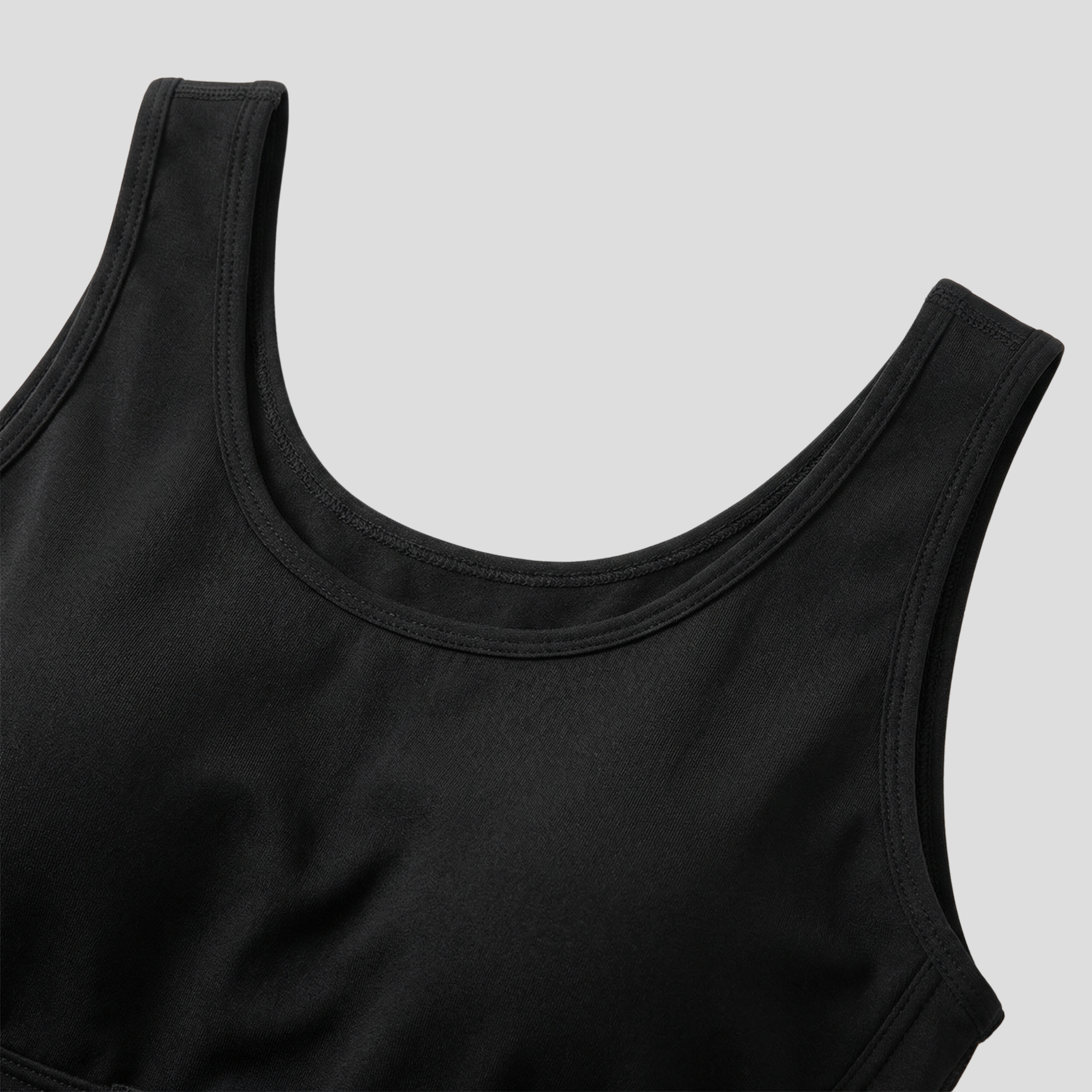 Women Sleeveless Bodysuit | Hook-Front Closure & Ribbed Structured Silhouette for Layering