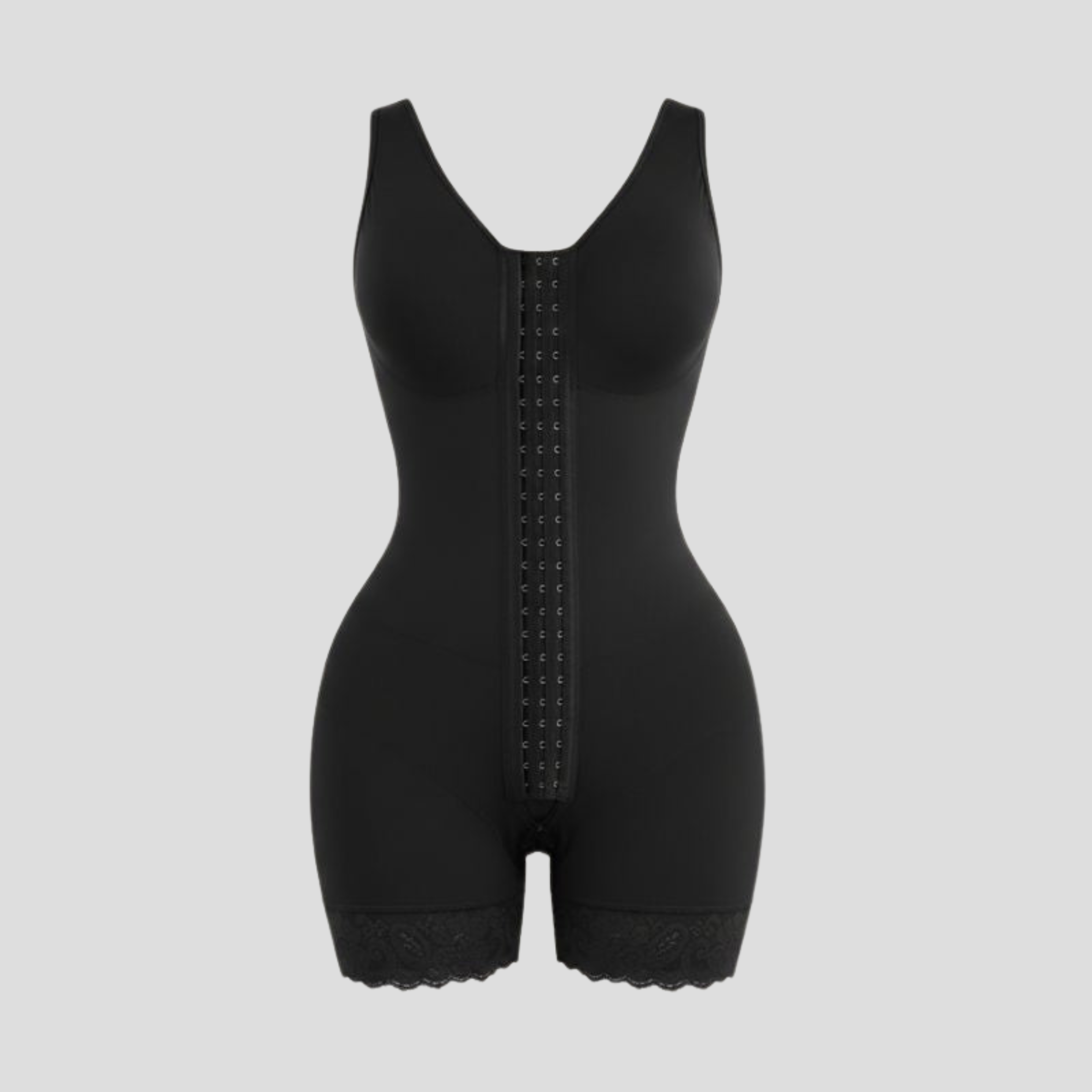 Women Sculpting Bodysuit | Hook-Front Closure & Full-Length Structured Silhouette for Layering
