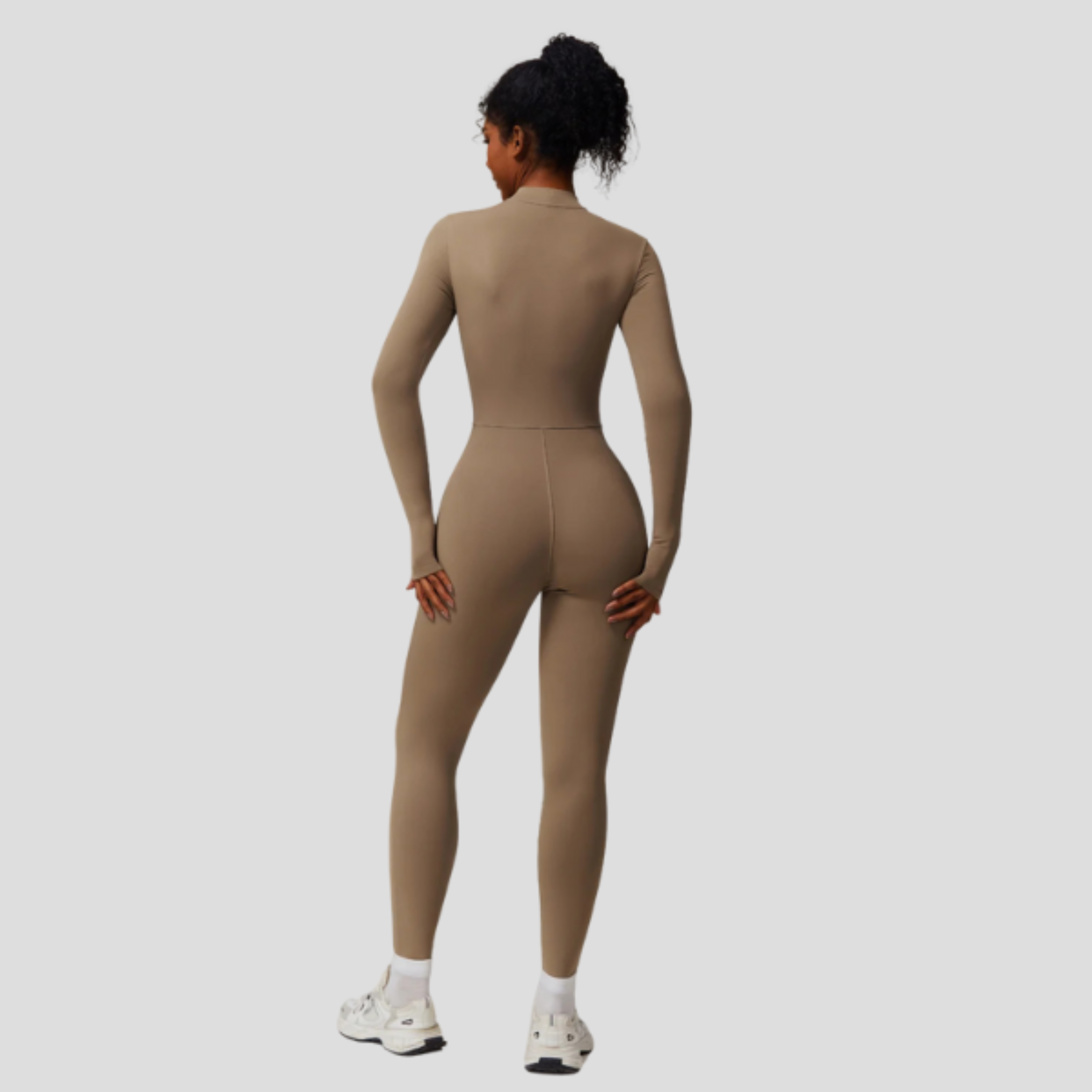 Women Jumpsuit | High Neck Zip Design & Streamlined Silhouette for Daily Wear