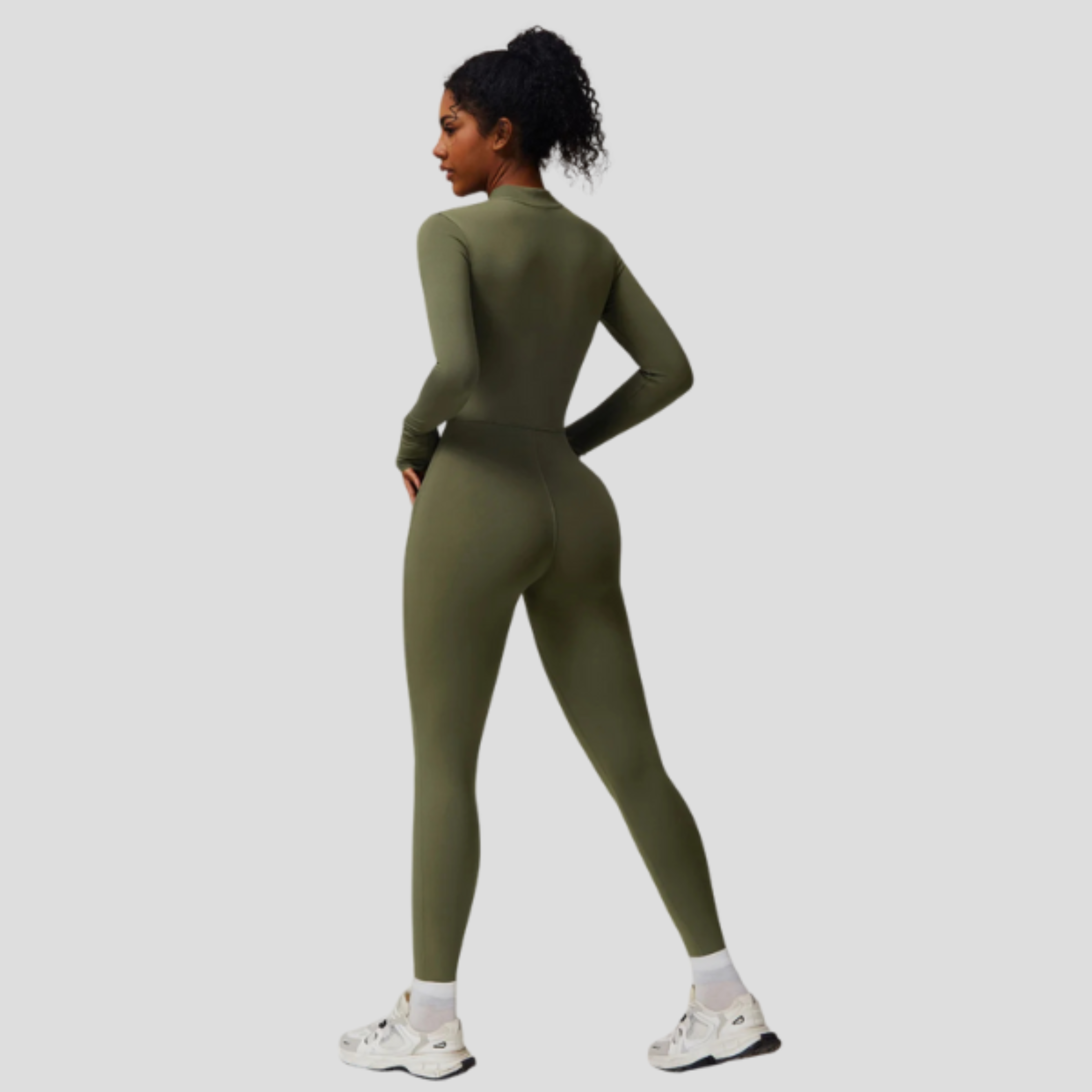 Women Jumpsuit | High Neck Zip Design & Streamlined Silhouette for Daily Wear