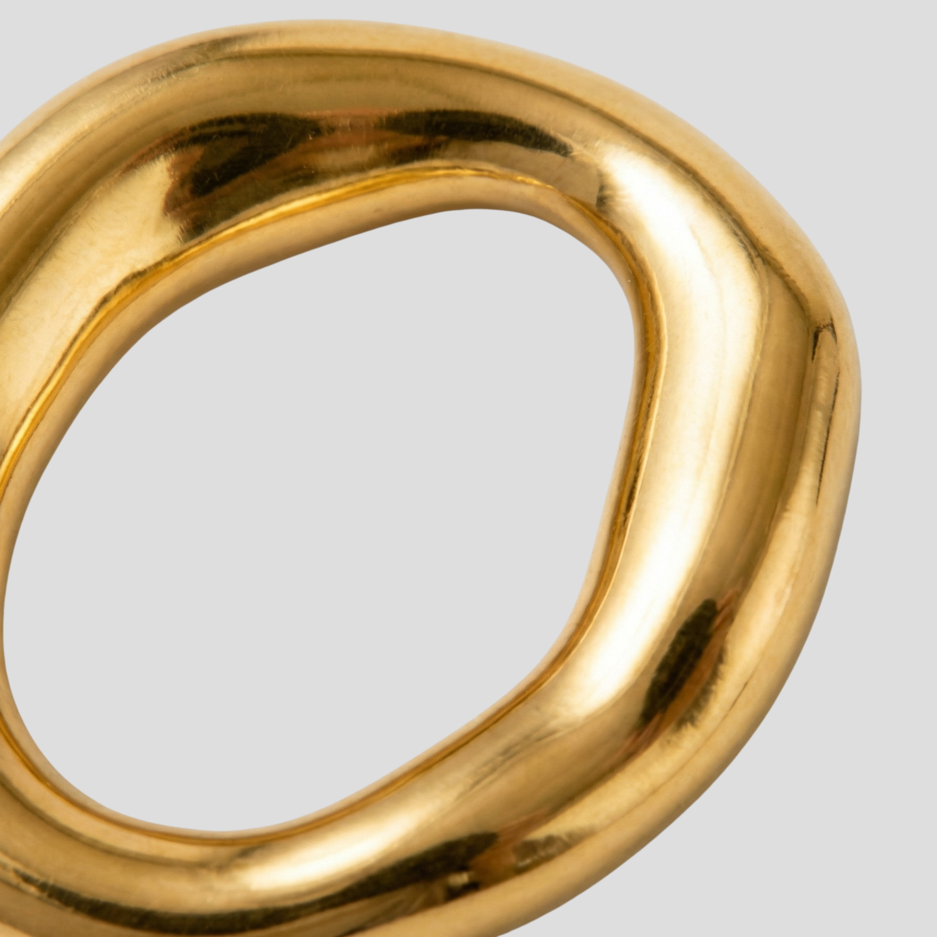 Women Earring | Sculptural Oval Shape & Polished Outline for Daily Wear