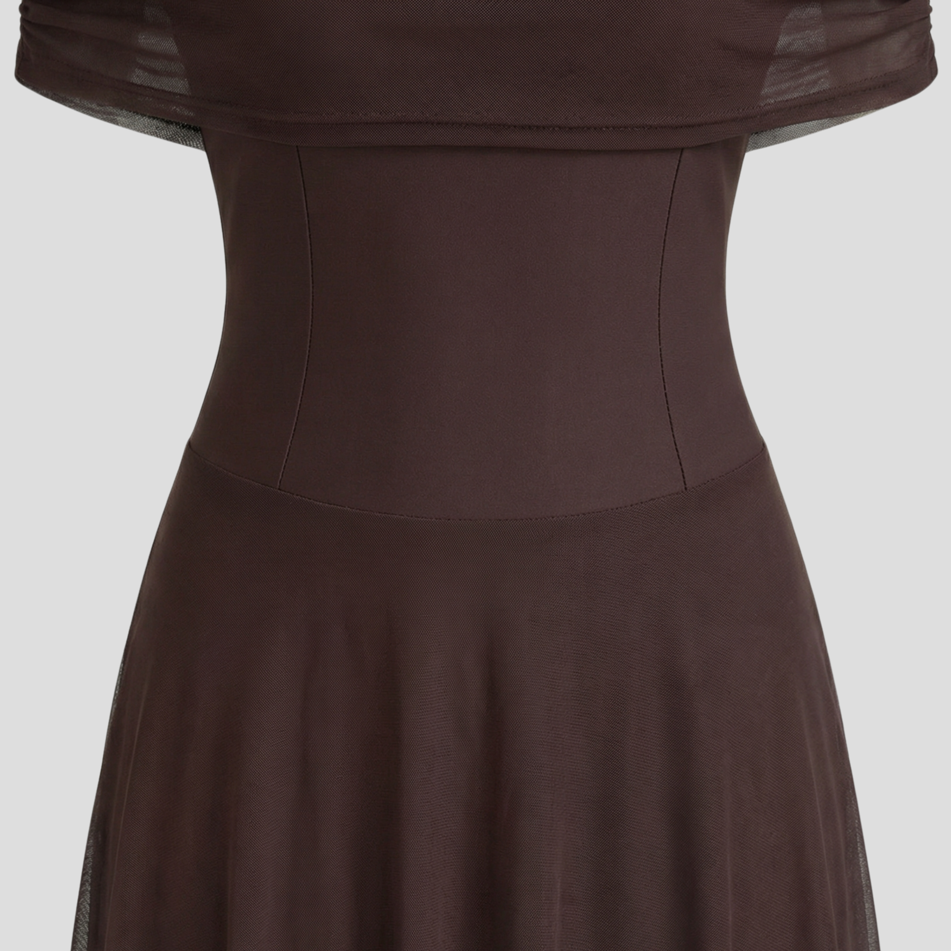 Women Maxi Dress | Off-Shoulder Neckline & Sheer Overlay Silhouette for Evening Wear