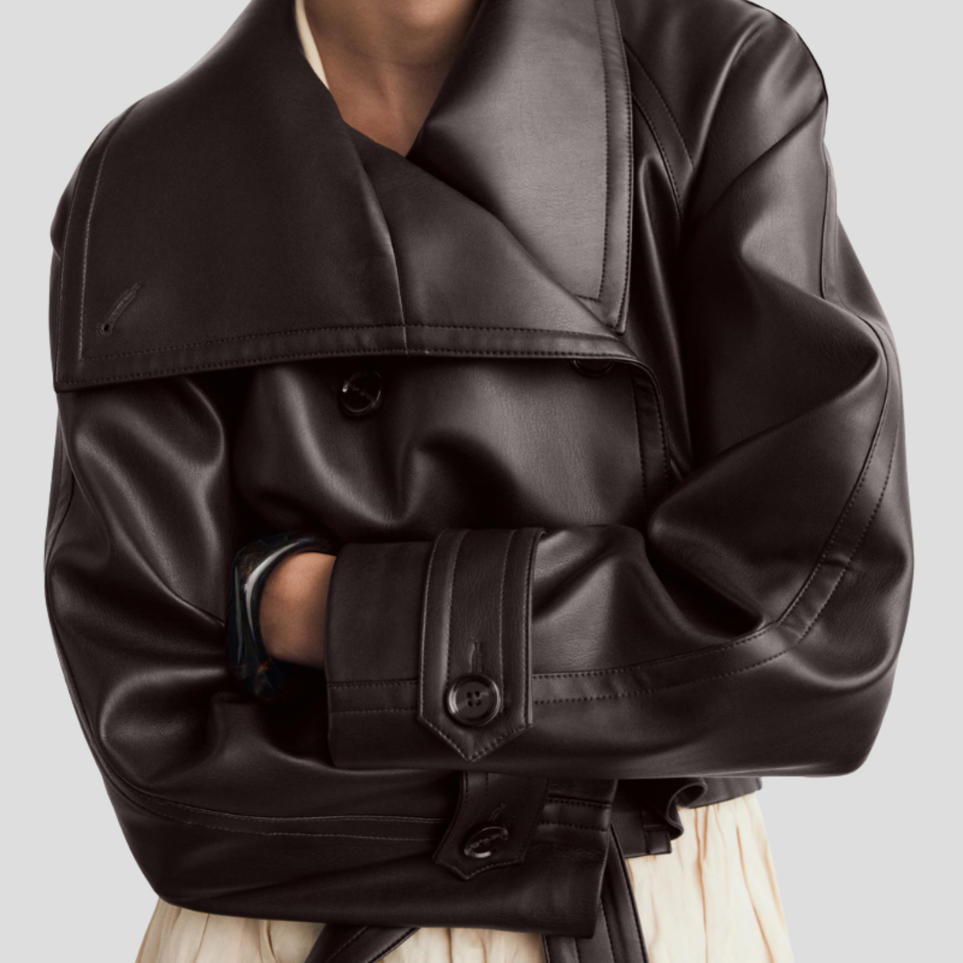 Women Jacket | Cropped Silhouette & Double-Front Button Layout for Daily Wear