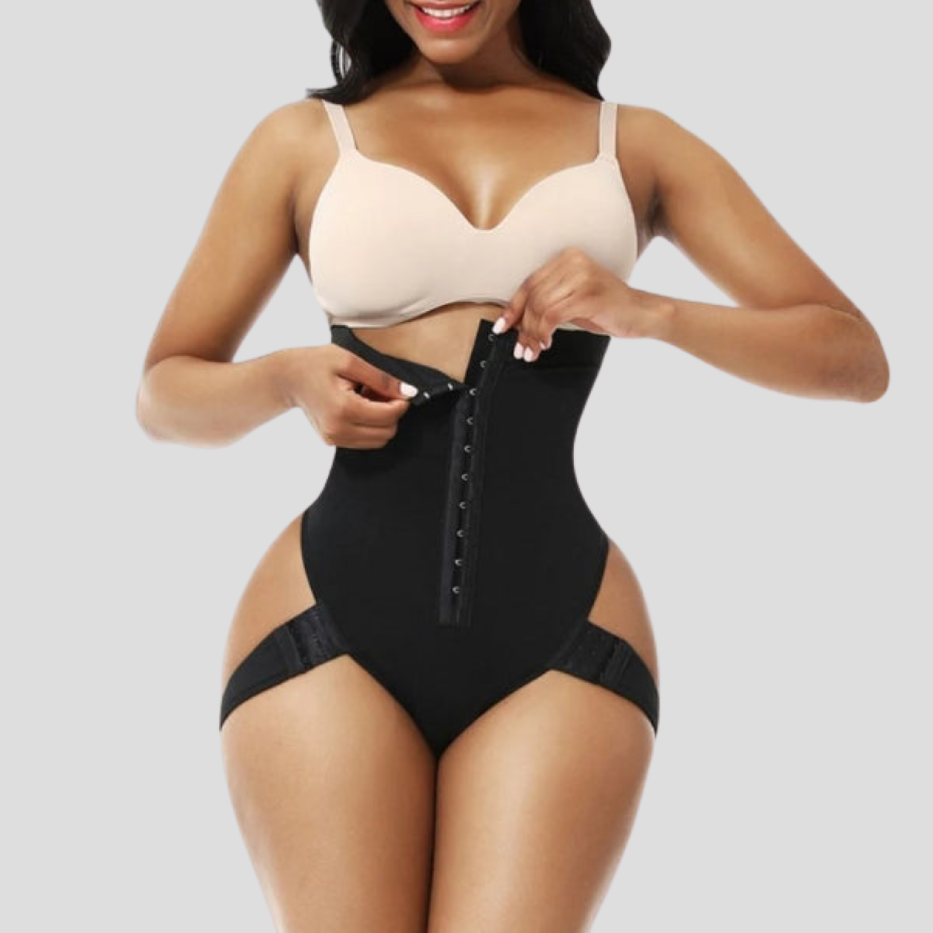 Women Shaping Brief | Hook-Front Closure & High-Waist Structured Silhouette for Layering