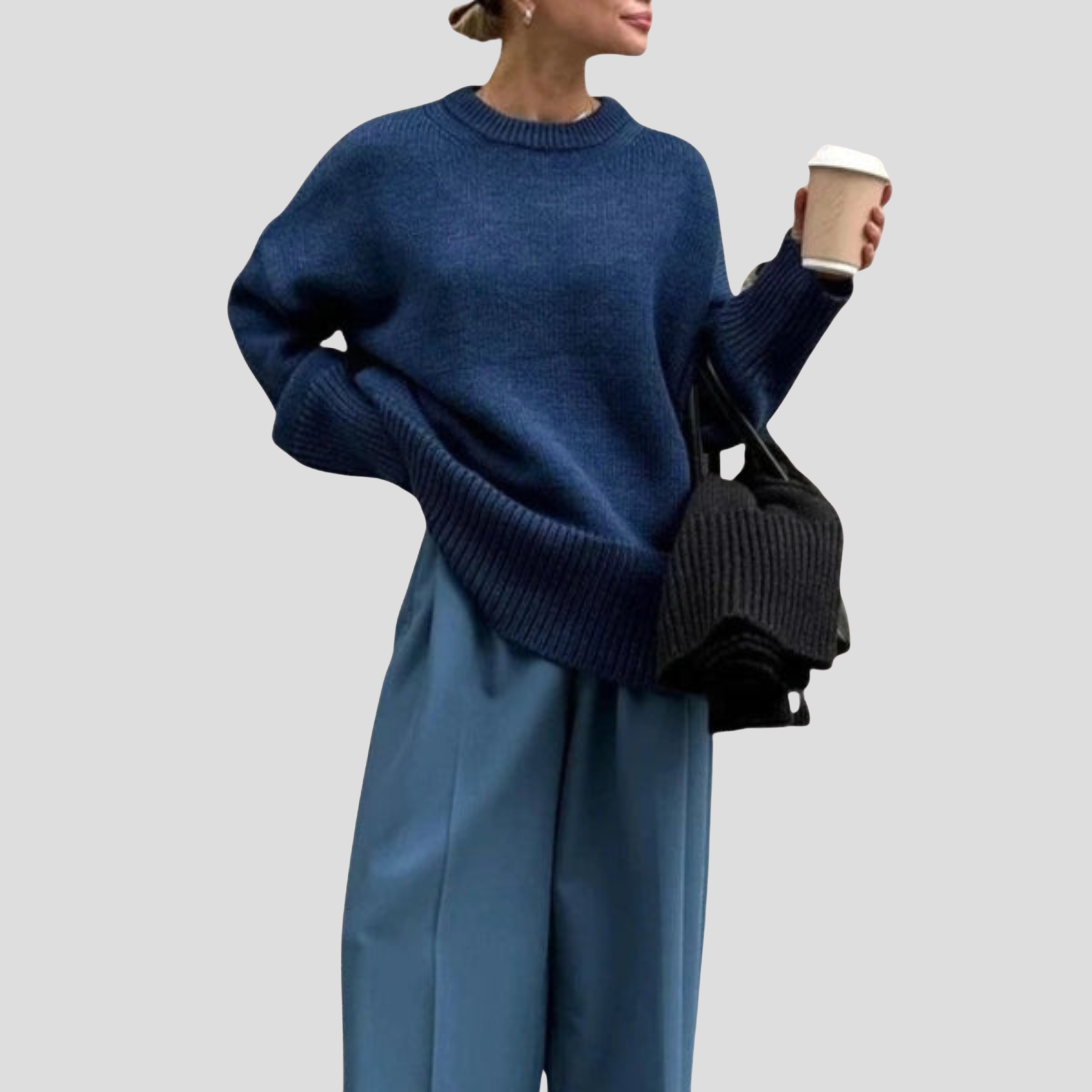 Women Sweater | Oversized Silhouette & Clear Balance for Everyday Settings