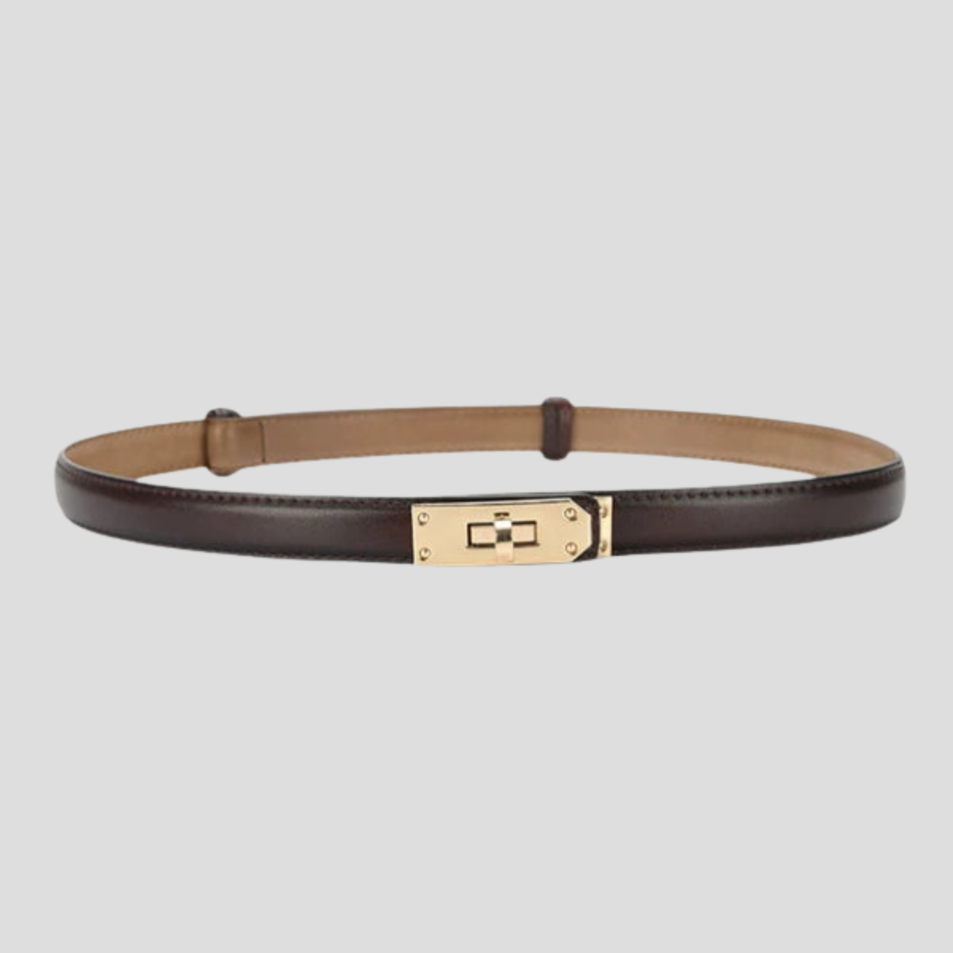 Women Belt | Slim Strap Profile & Turn-Lock Closure Detail for Daily Wear
