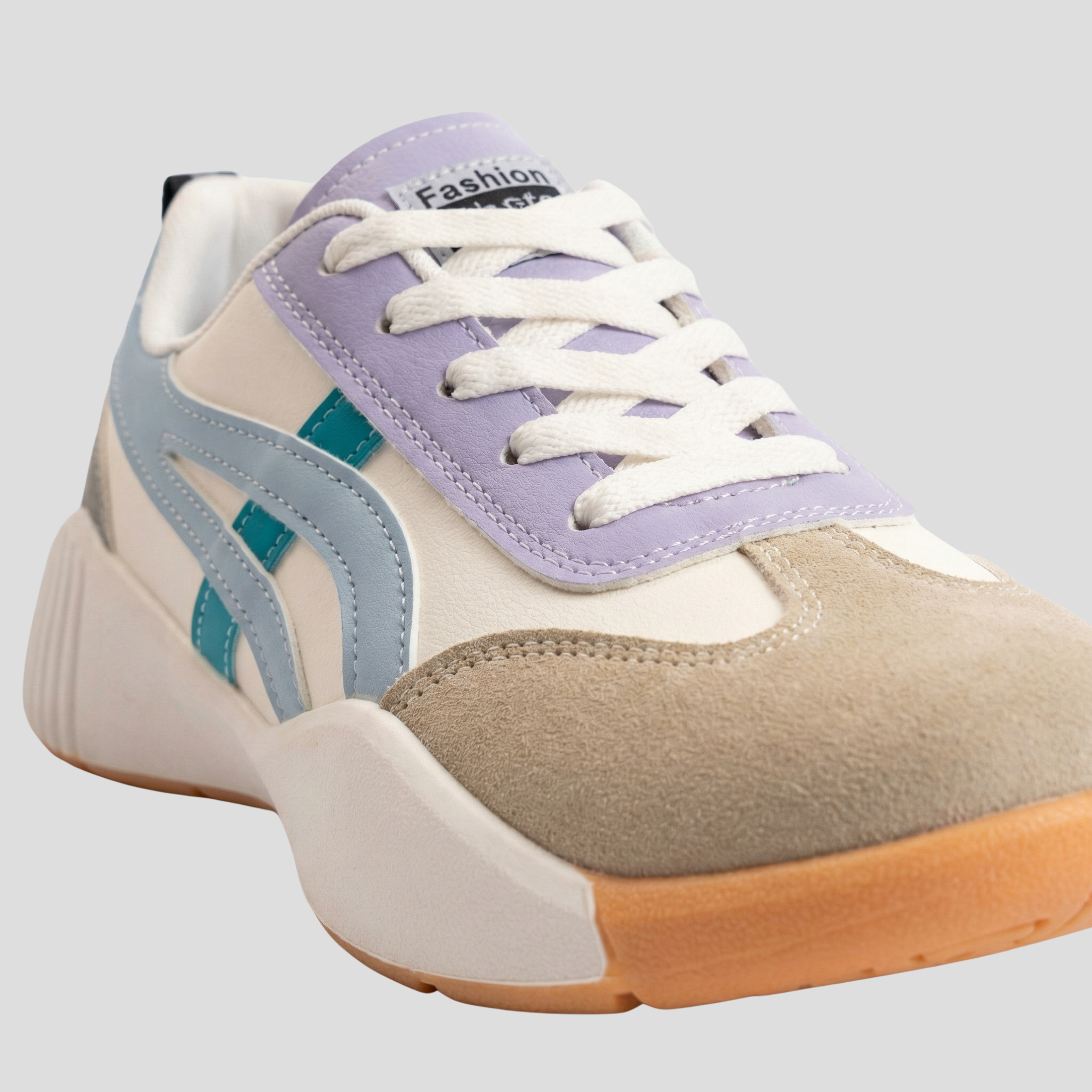 Women Sneakers | Low-Profile Shape & Contrast Panel Design for Daily Wear