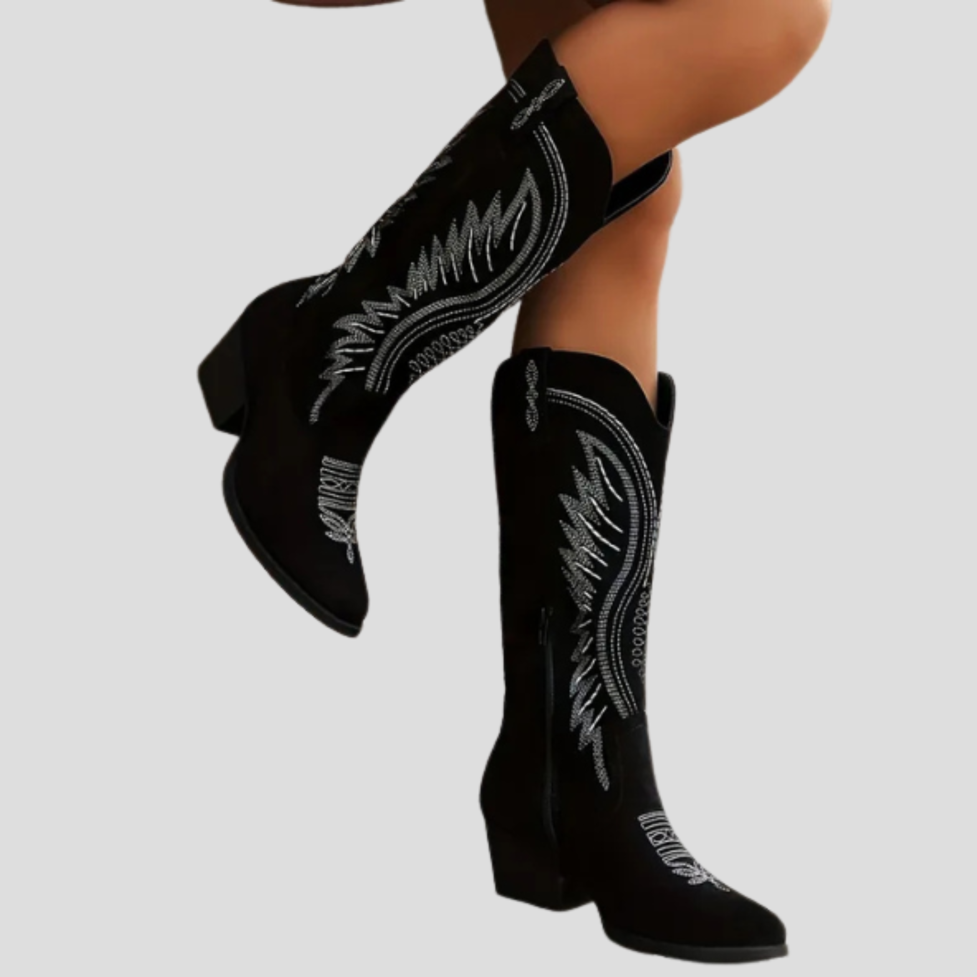 Women Boots | Western Profile & Embroidered Detail with Pointed Toe Design for Daily Wear