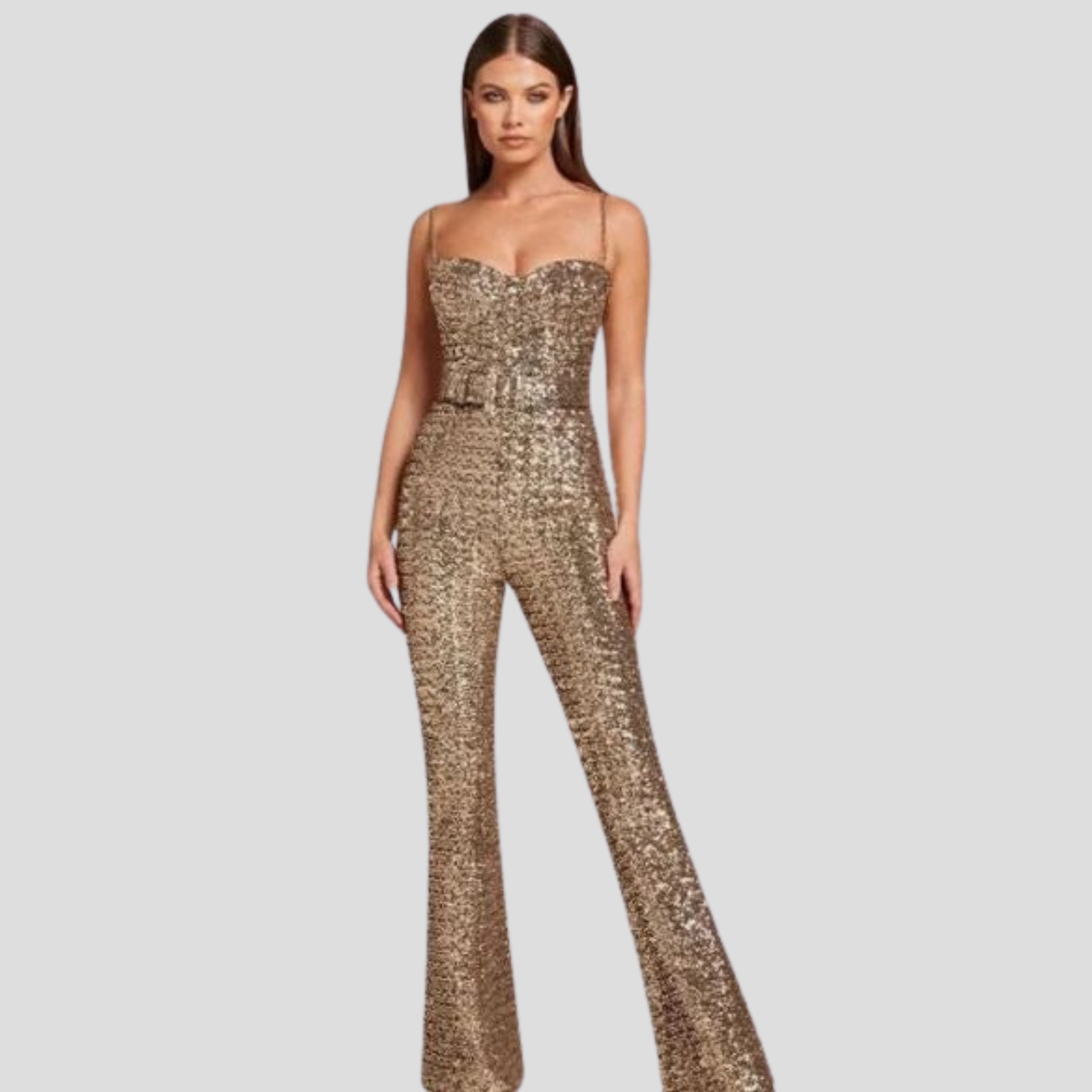 Women Jumpsuit | Strapless Design & Belted Waist Silhouette for Daily Wear