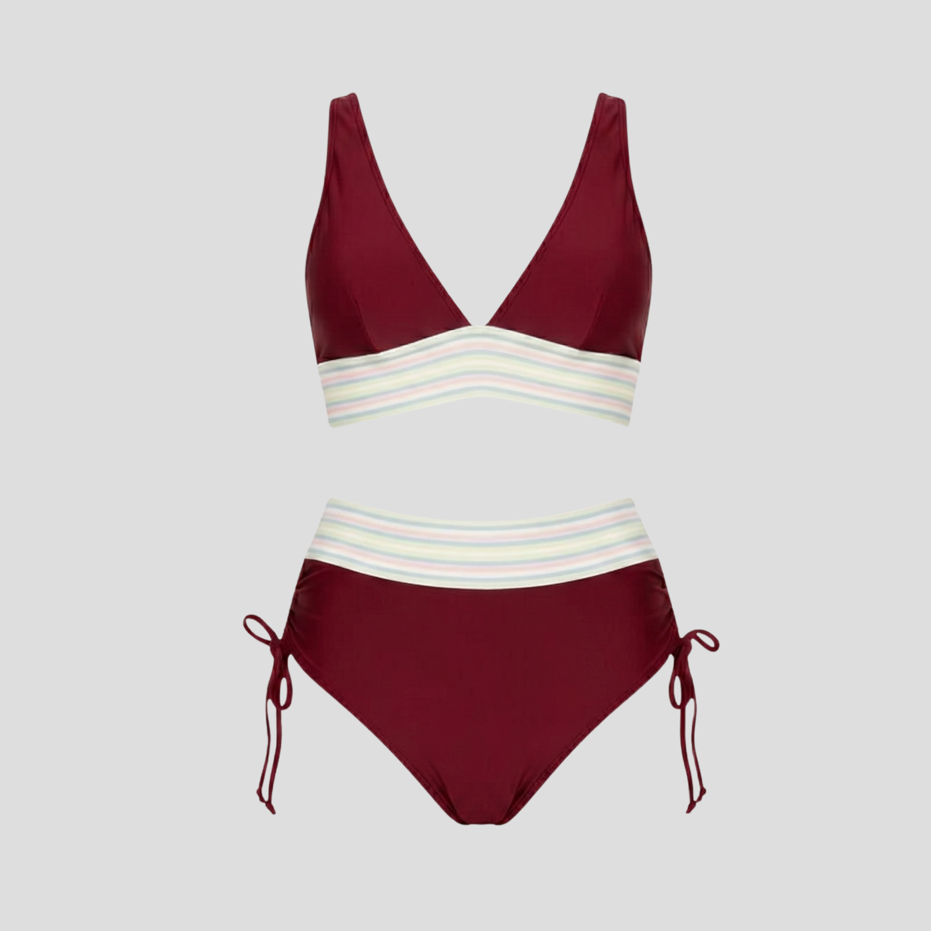 Women Bikini Set | Halter Top Form & Elastic Band Alignment for Swimwear