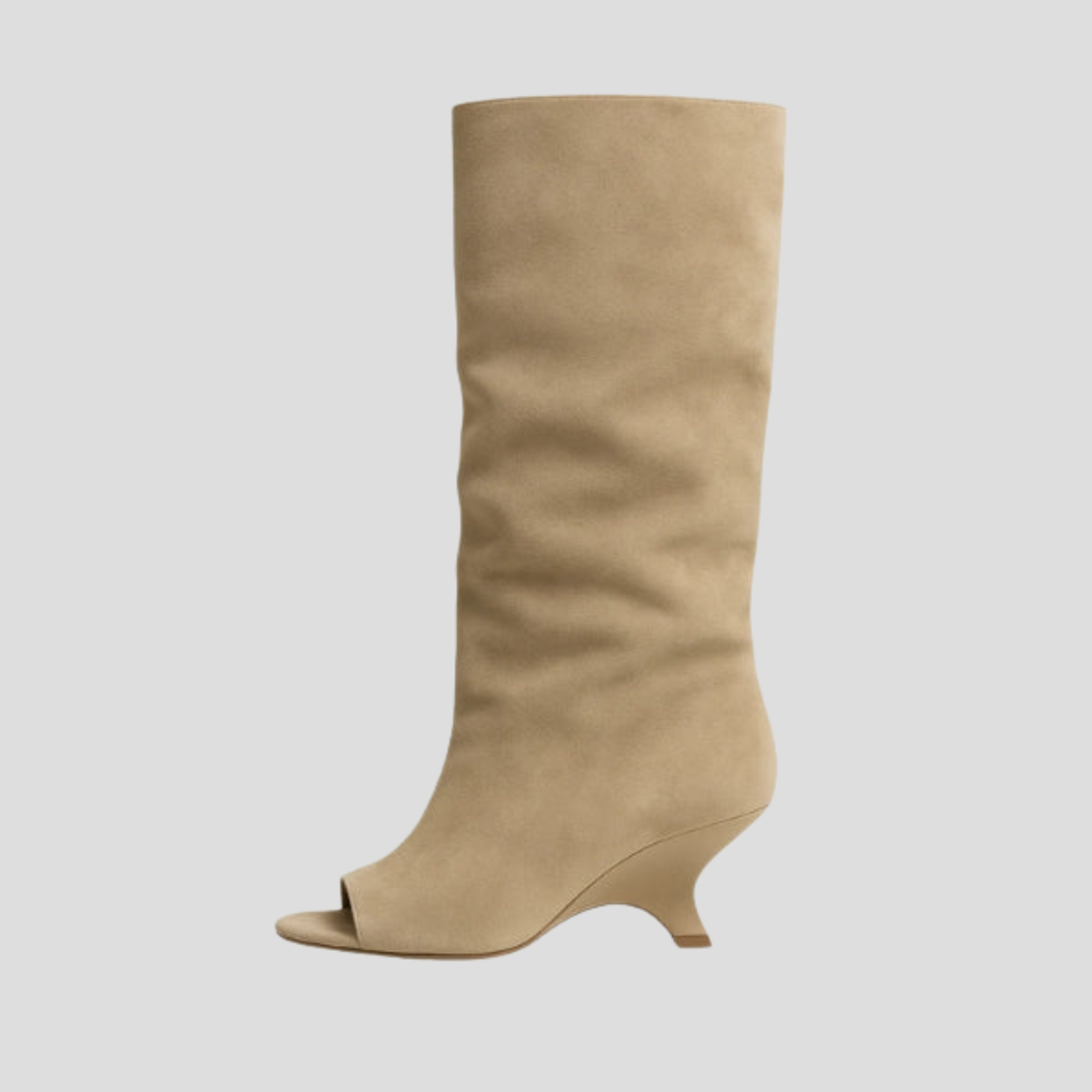 Women Boots | Open Toe Structure & Knee-High Vertical Form for Daily Use