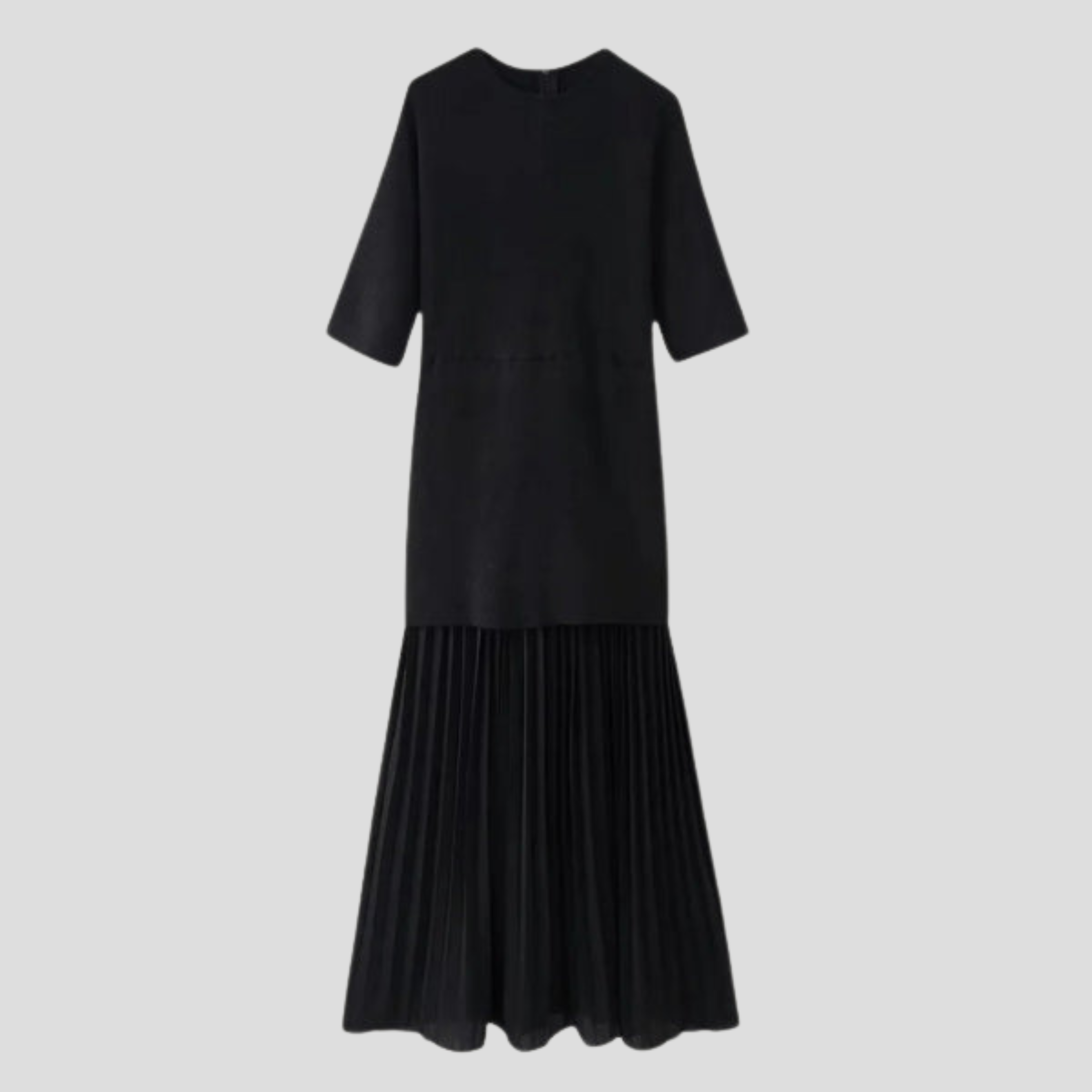 Women Pleated Dress | Defined Waist Structure & Vertical Pleat Silhouette for Daily Wear