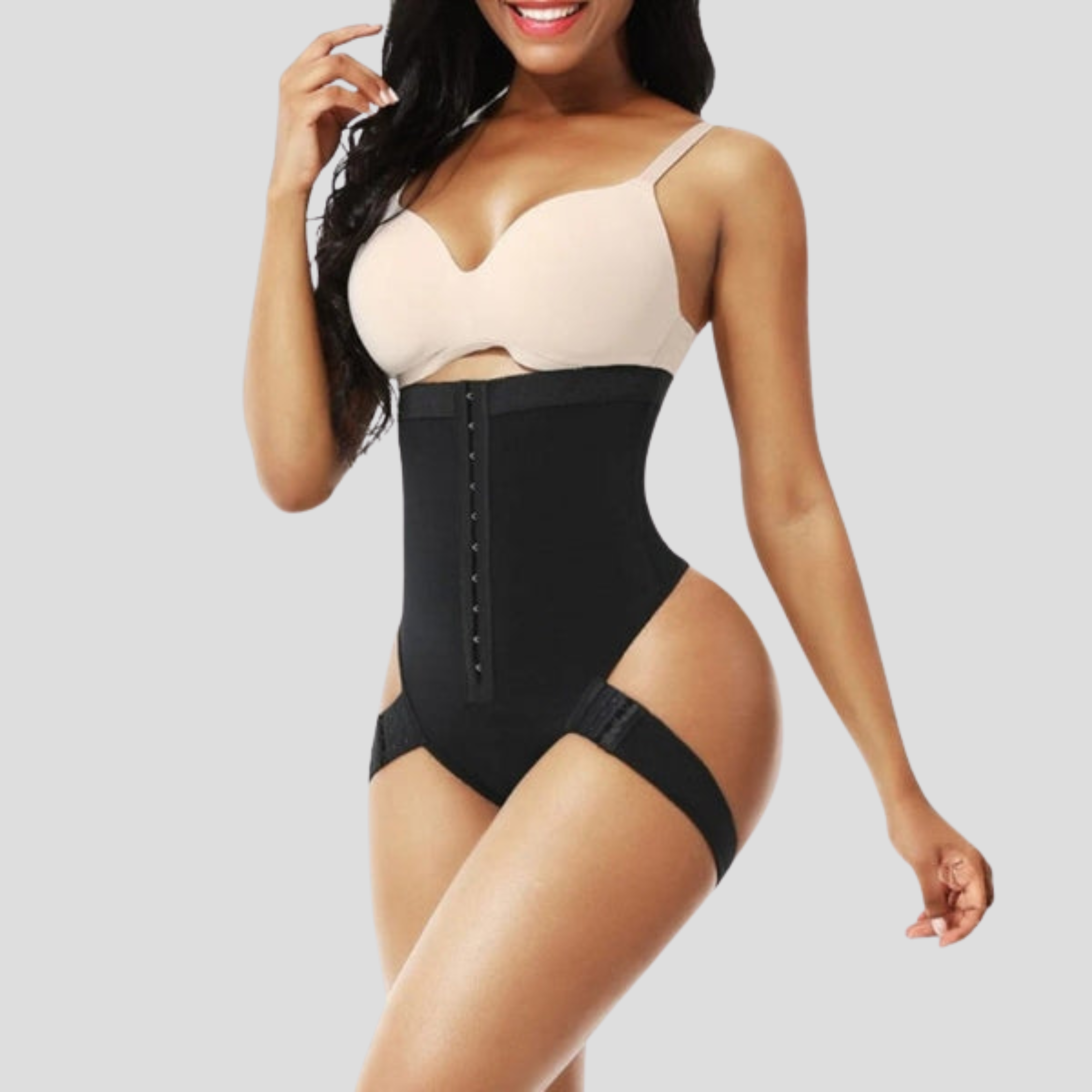 Women Shaping Brief | Hook-Front Closure & High-Waist Structured Silhouette for Layering