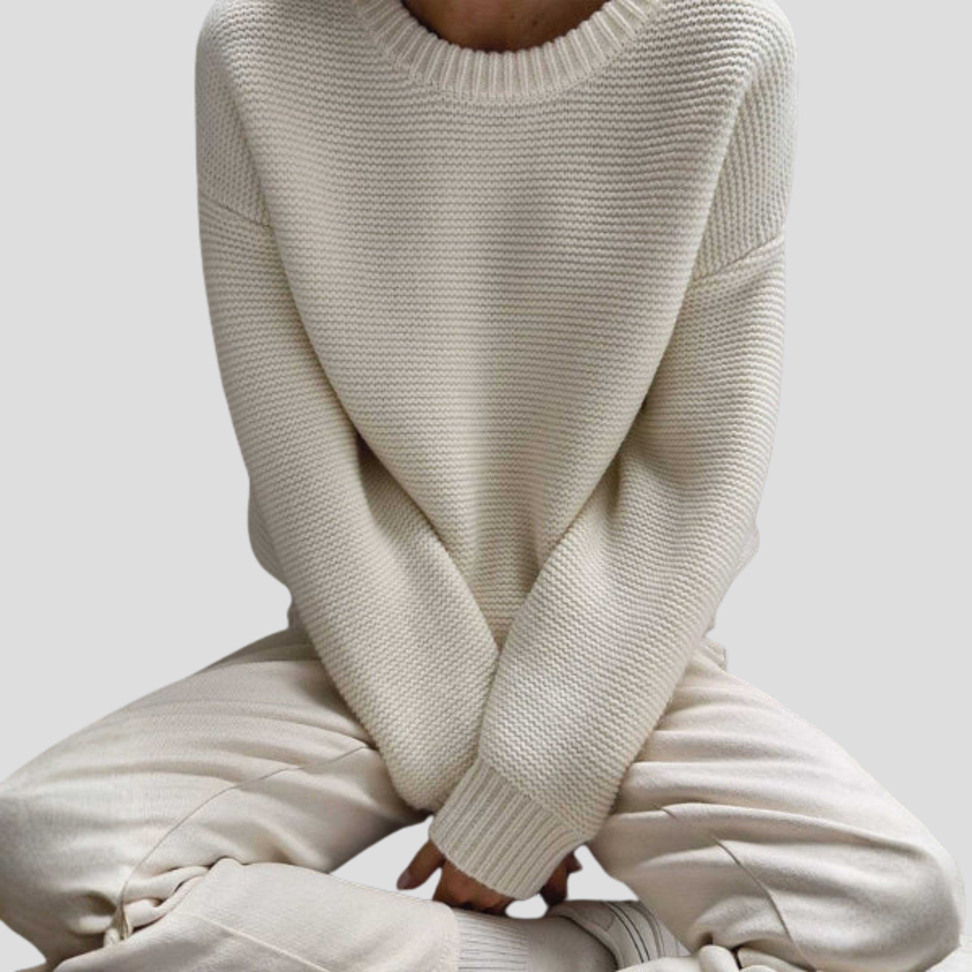 Women Sweater | Textured Surface Design & Relaxed Crew Neck Silhouette for Daily Wear