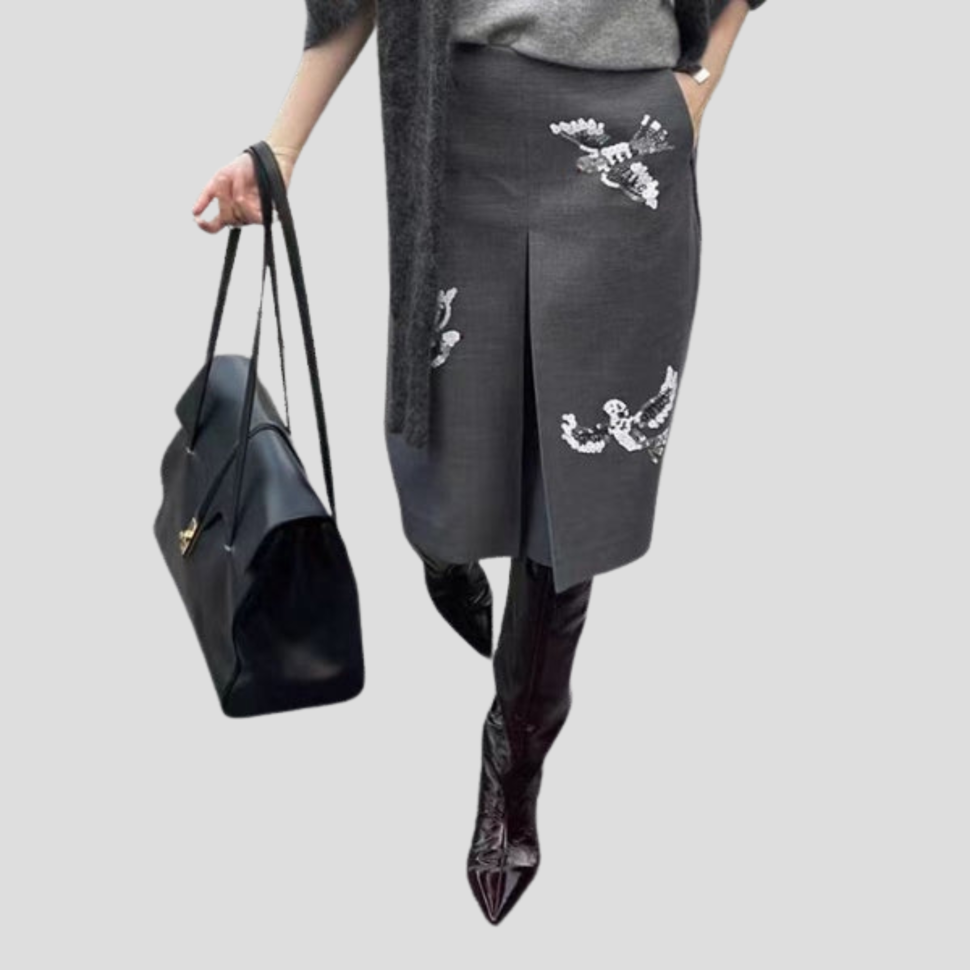 Women Boots | Knee-High Silhouette & Pointed Toe with Slim Heel Design for Daily Wear