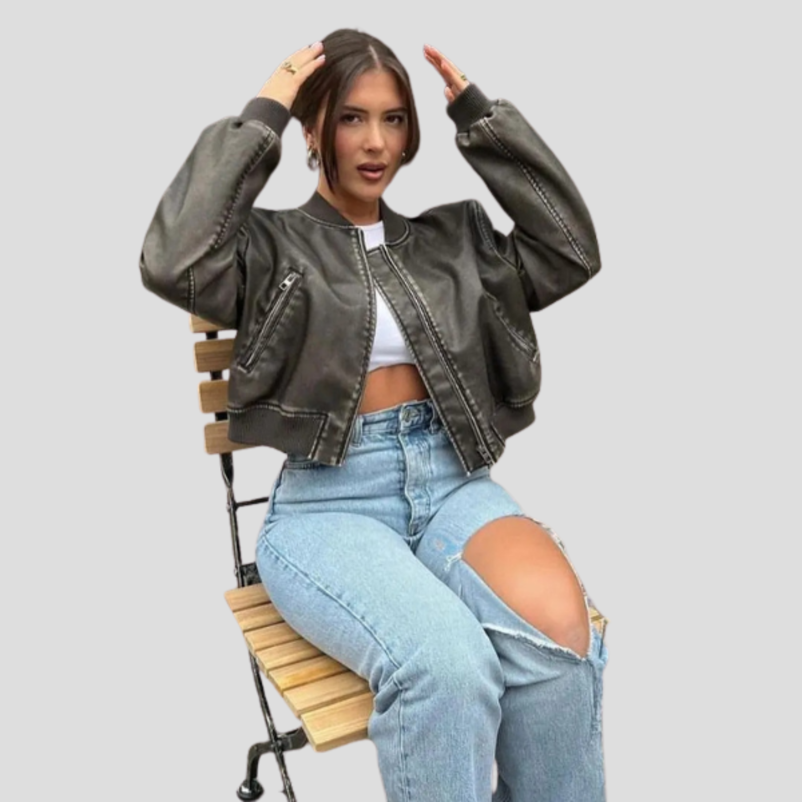Women Jacket | Ribbed Edge Structure & Streamlined Silhouette for Daily Use
