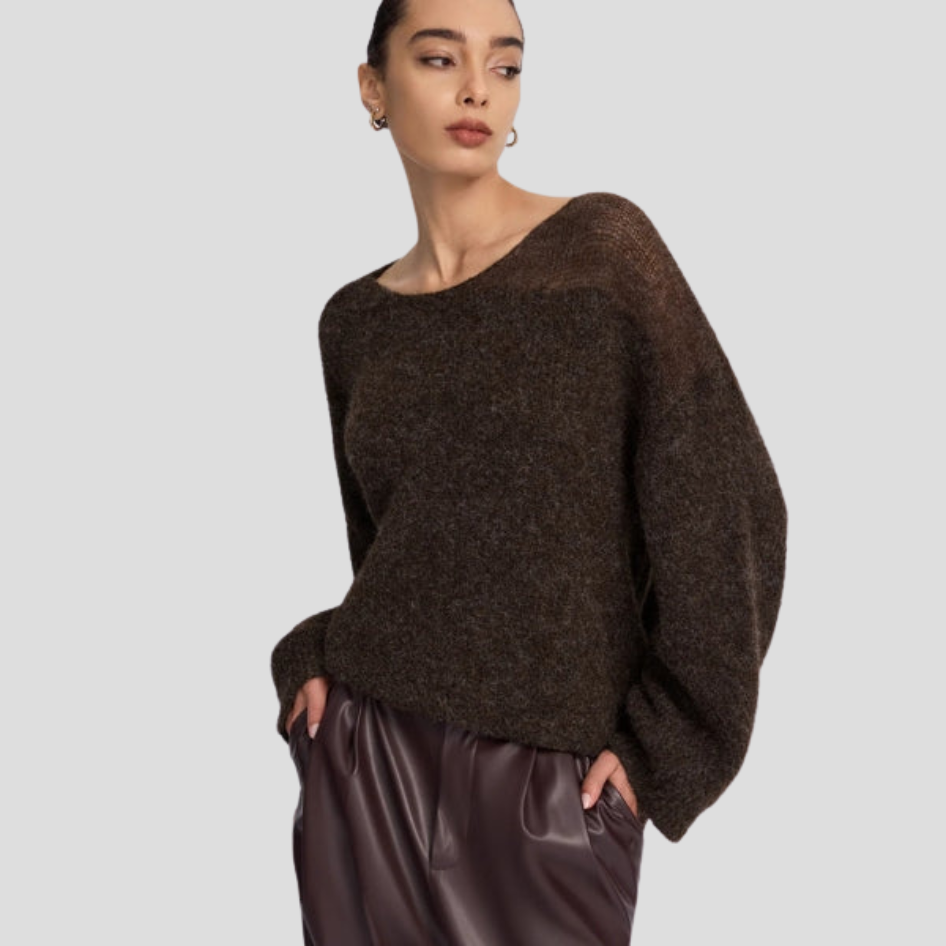 Women Sweater | Boat Neck Shape & Relaxed Silhouette for Daily Wear