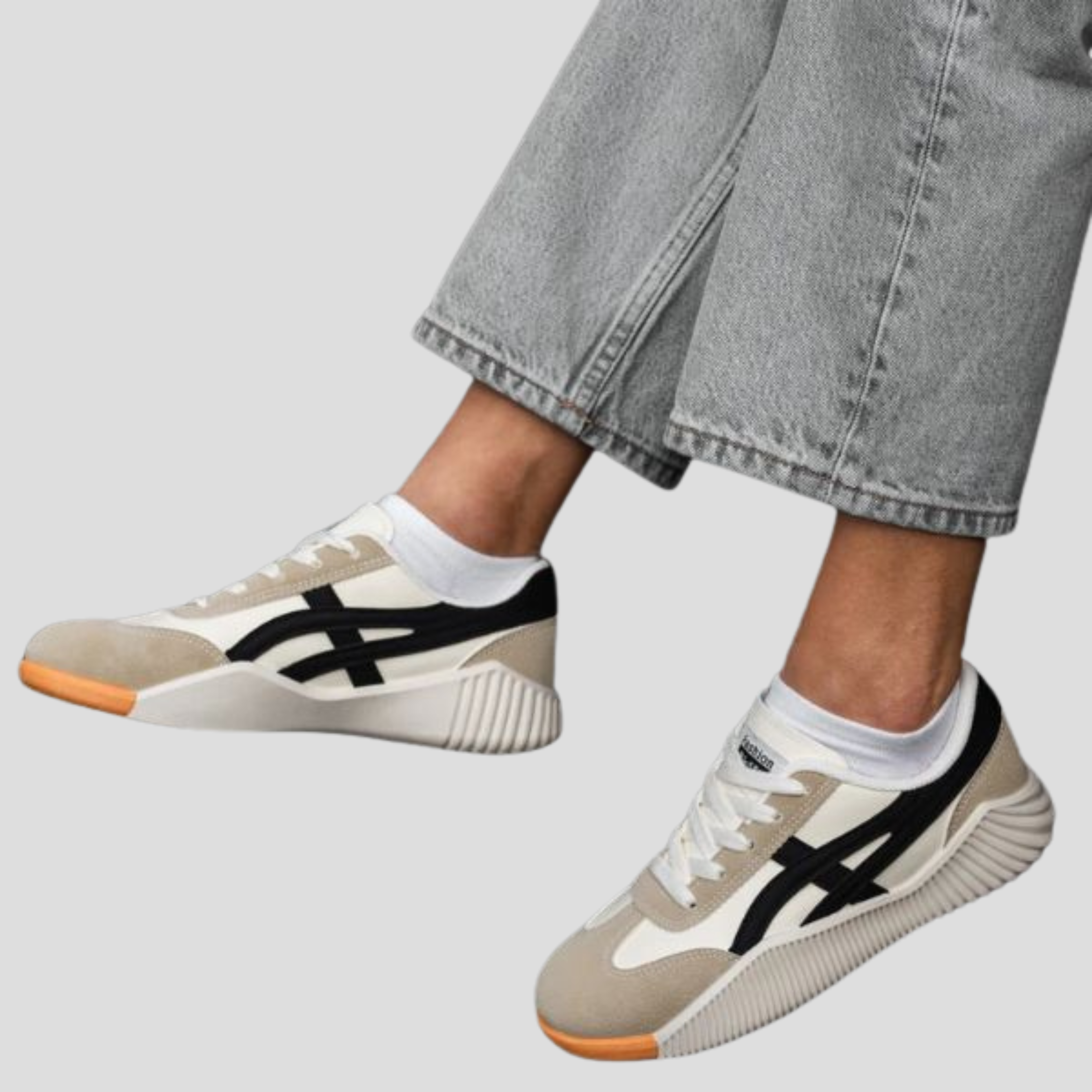 Women Sneakers | Low-Profile Shape & Contrast Panel Design for Daily Wear