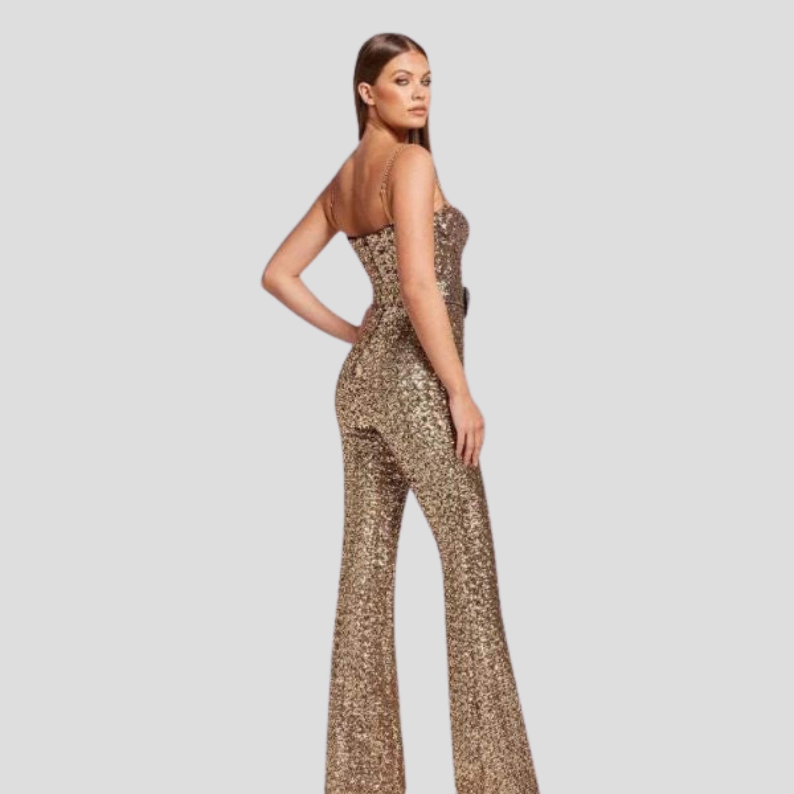 Women Jumpsuit | Strapless Design & Belted Waist Silhouette for Daily Wear
