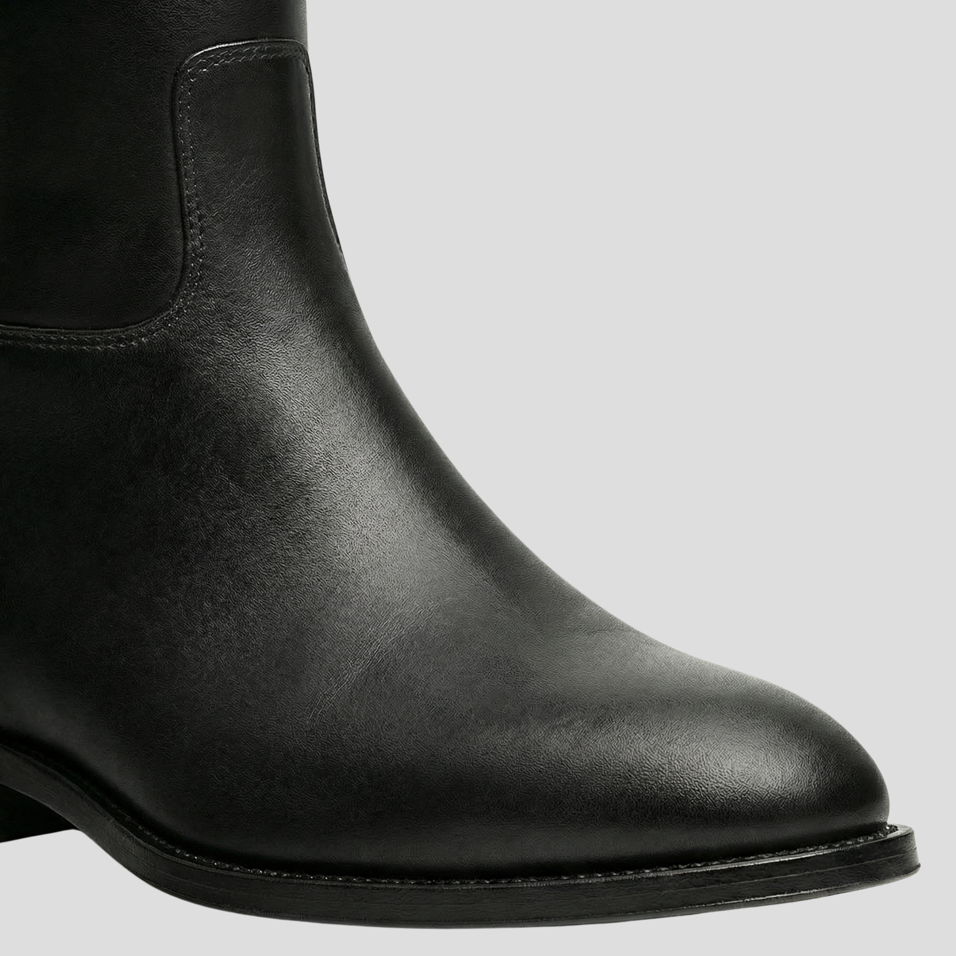 Women Boots | Knee-High Form & Buckle Detail with Rounded Toe Structure