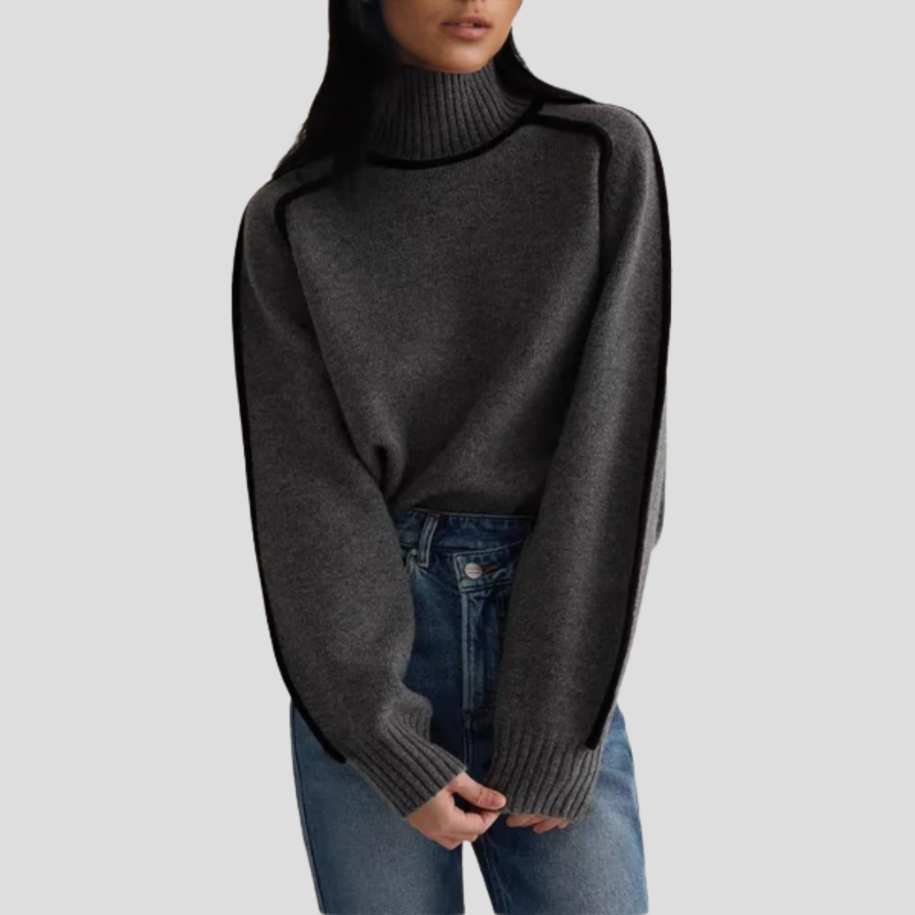 Women Sweater | High Neck Structure & Long Sleeve Form for Daily Use