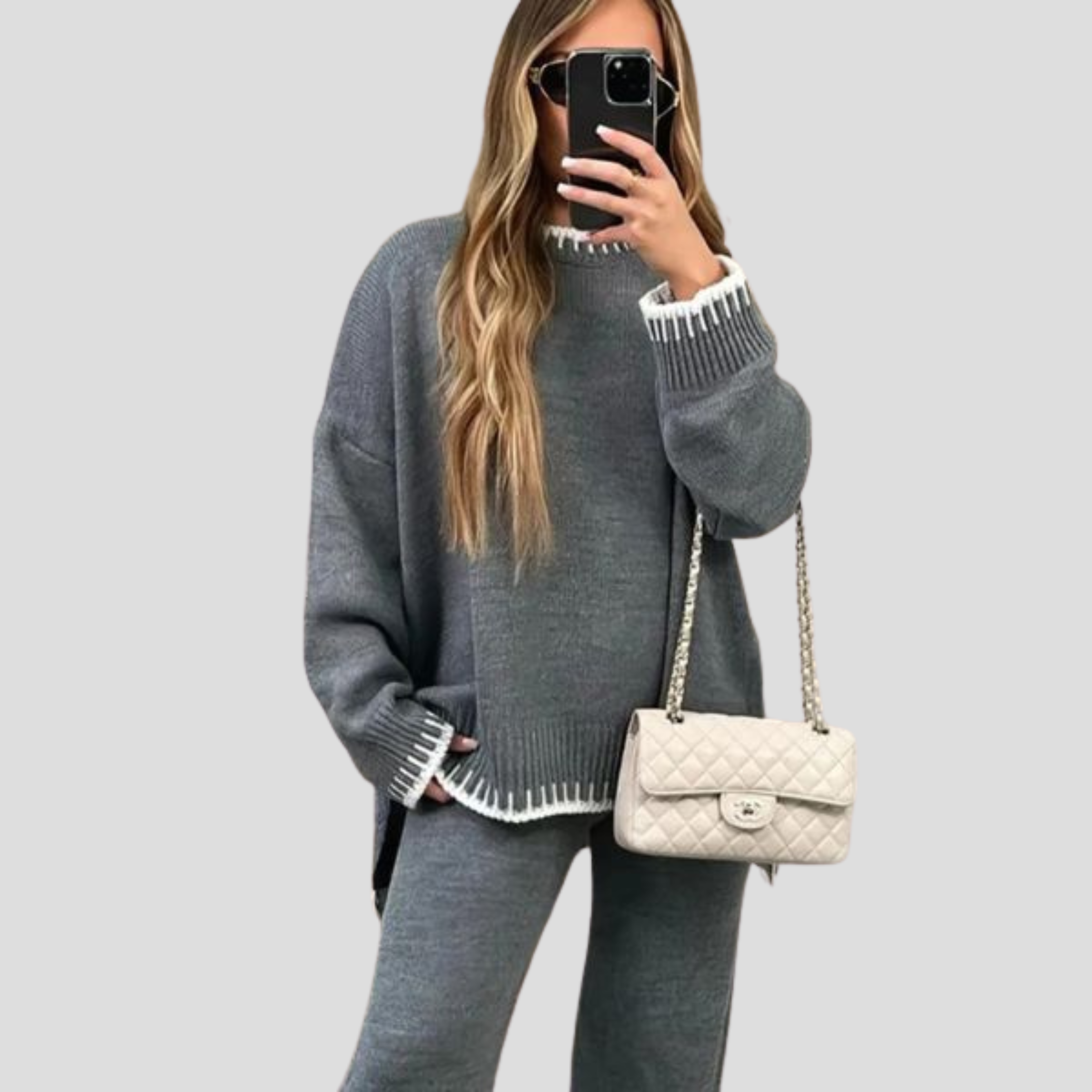 Women Lounge Set | Coordinated Upper Form & Straight Lower Alignment for Daily Wear