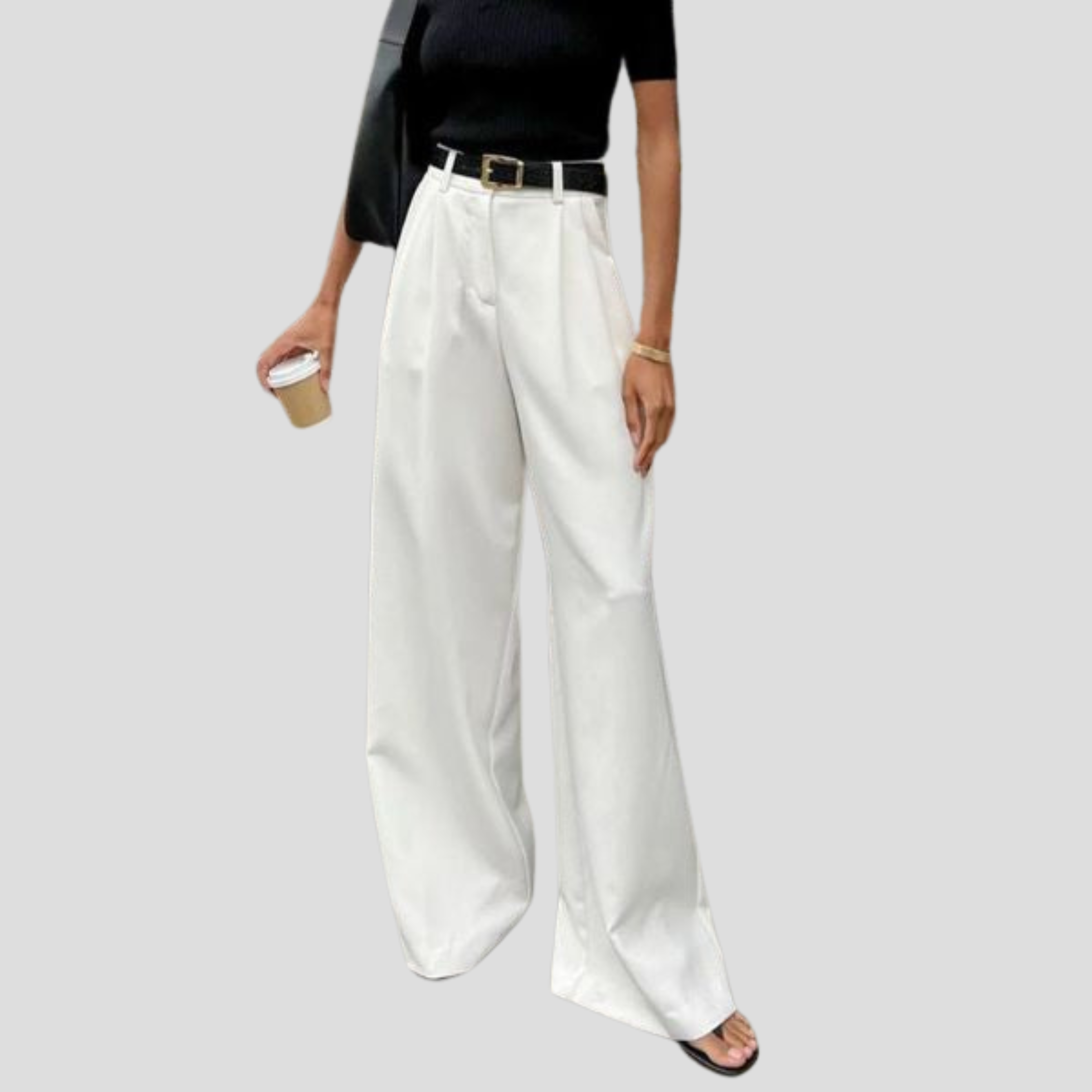 Women Trousers | High-Waist Design & Wide-Leg Silhouette for Formal and Daily Wear