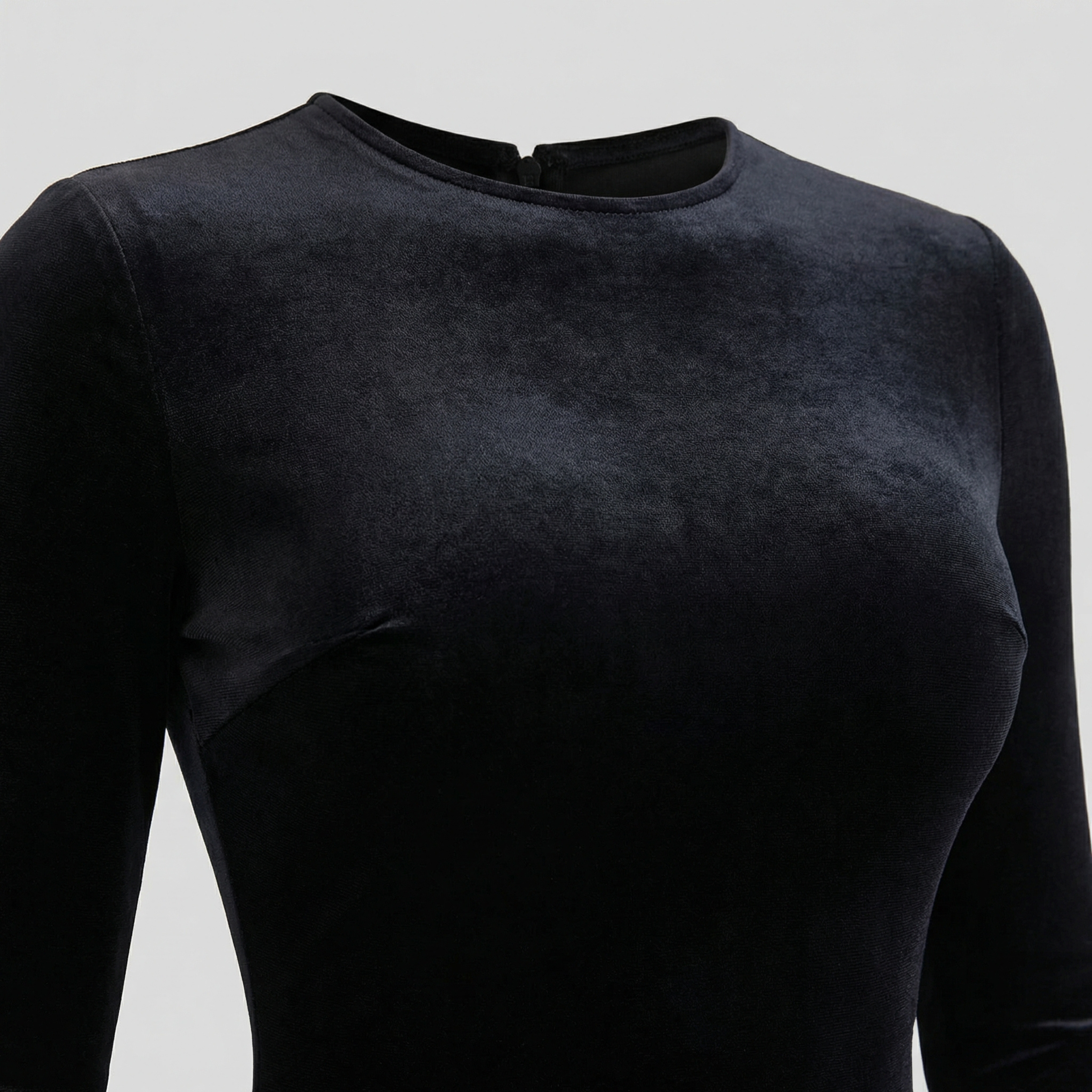 Women Mini Dress | Long Sleeve Silhouette & Feather-Trim Edge Detail for Evening Wear